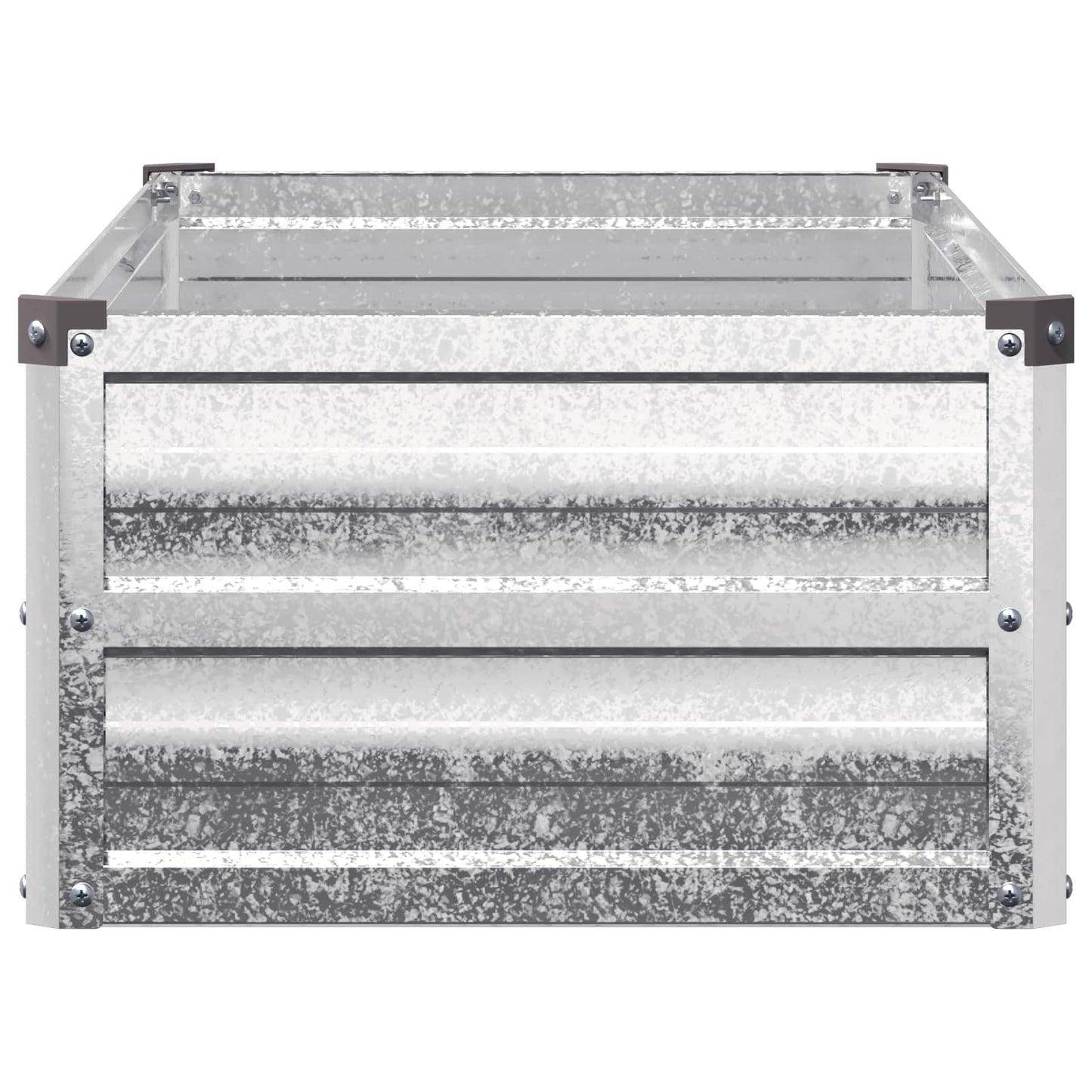 vidaXL Υψωμένο Κρεβάτι Κήπου Ασημί 100 x 40 x 24 εκ. γαλβανισμένο