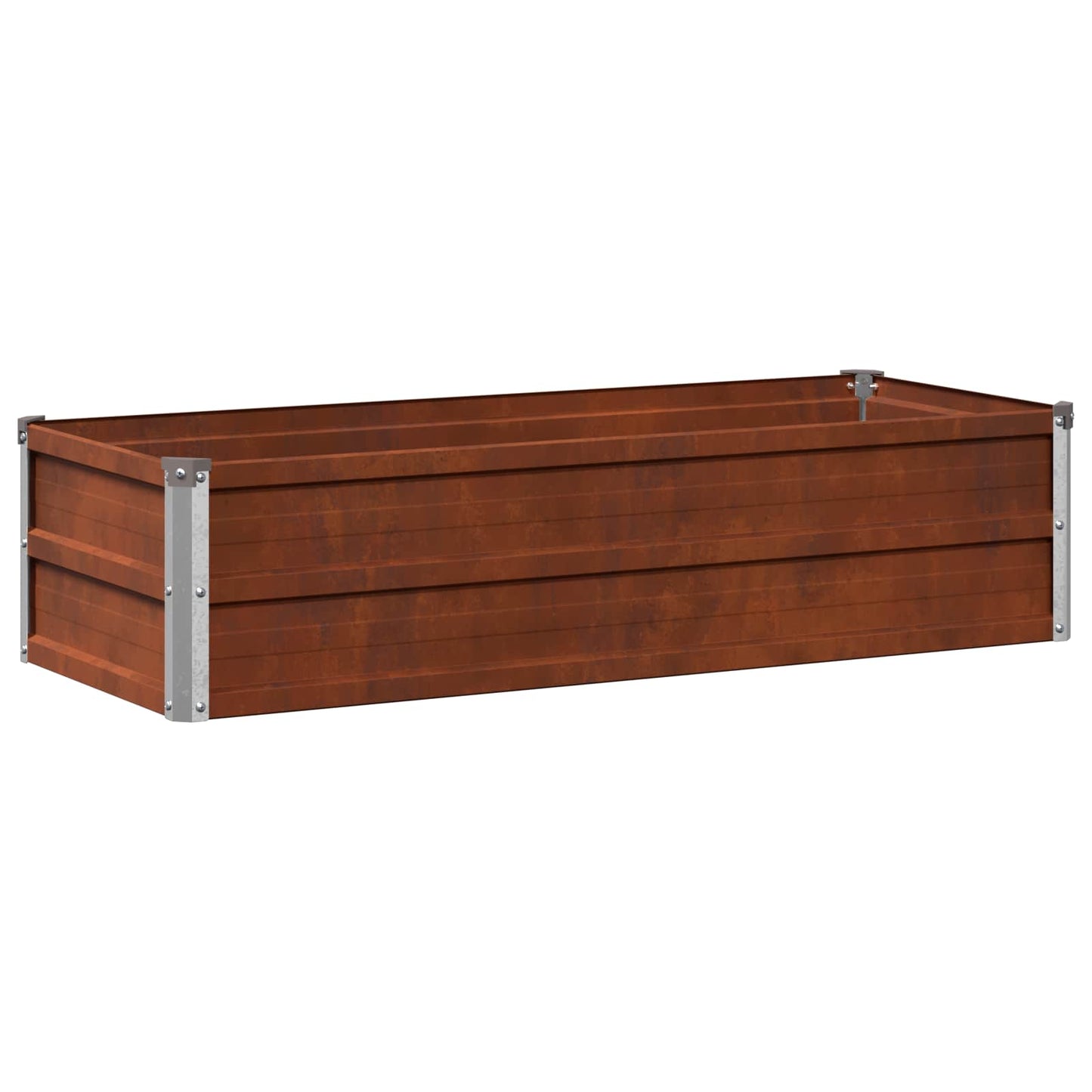 vidaXL Υψωμένο Κρεβάτι Κήπου Σκ rusty 100 x 40 x 24 εκ. κοντόν