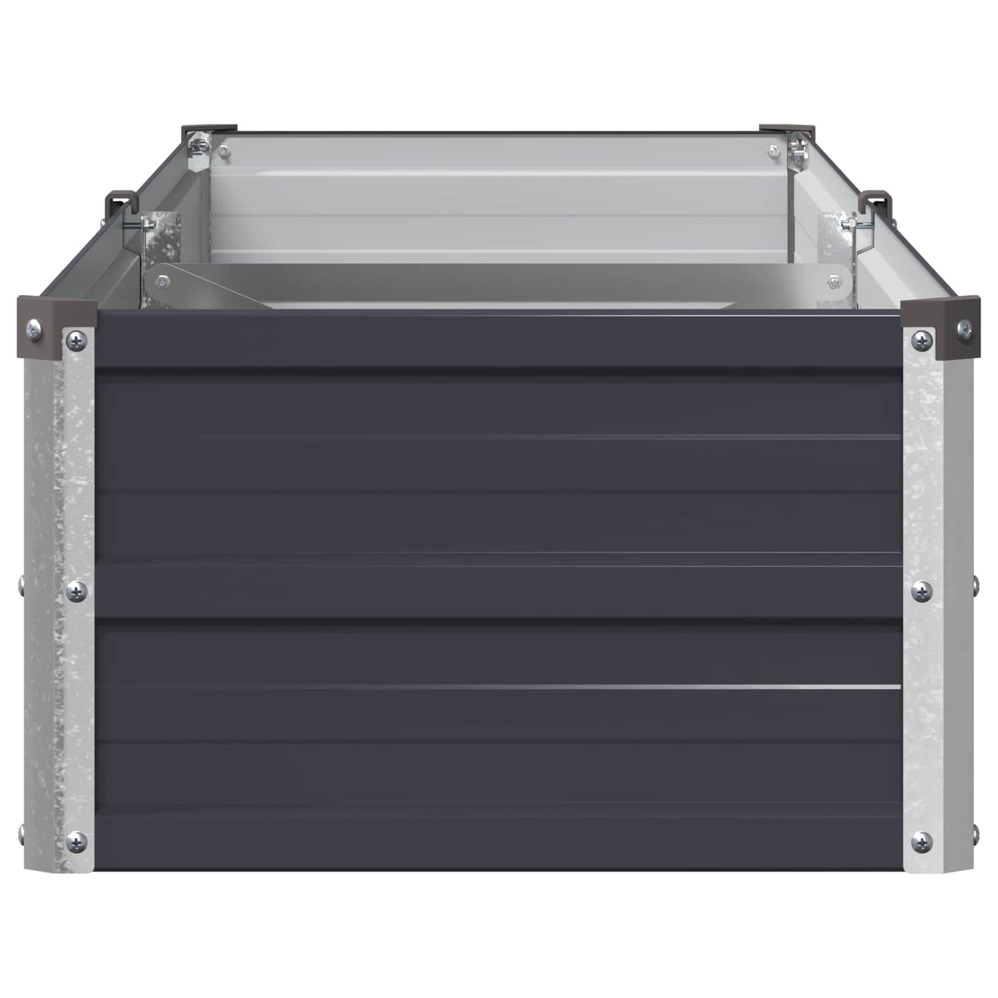 vidaXL Υψωμένο Κρεβάτι Κήπου Ανθρακί 160 x 40 x 24 εκ.