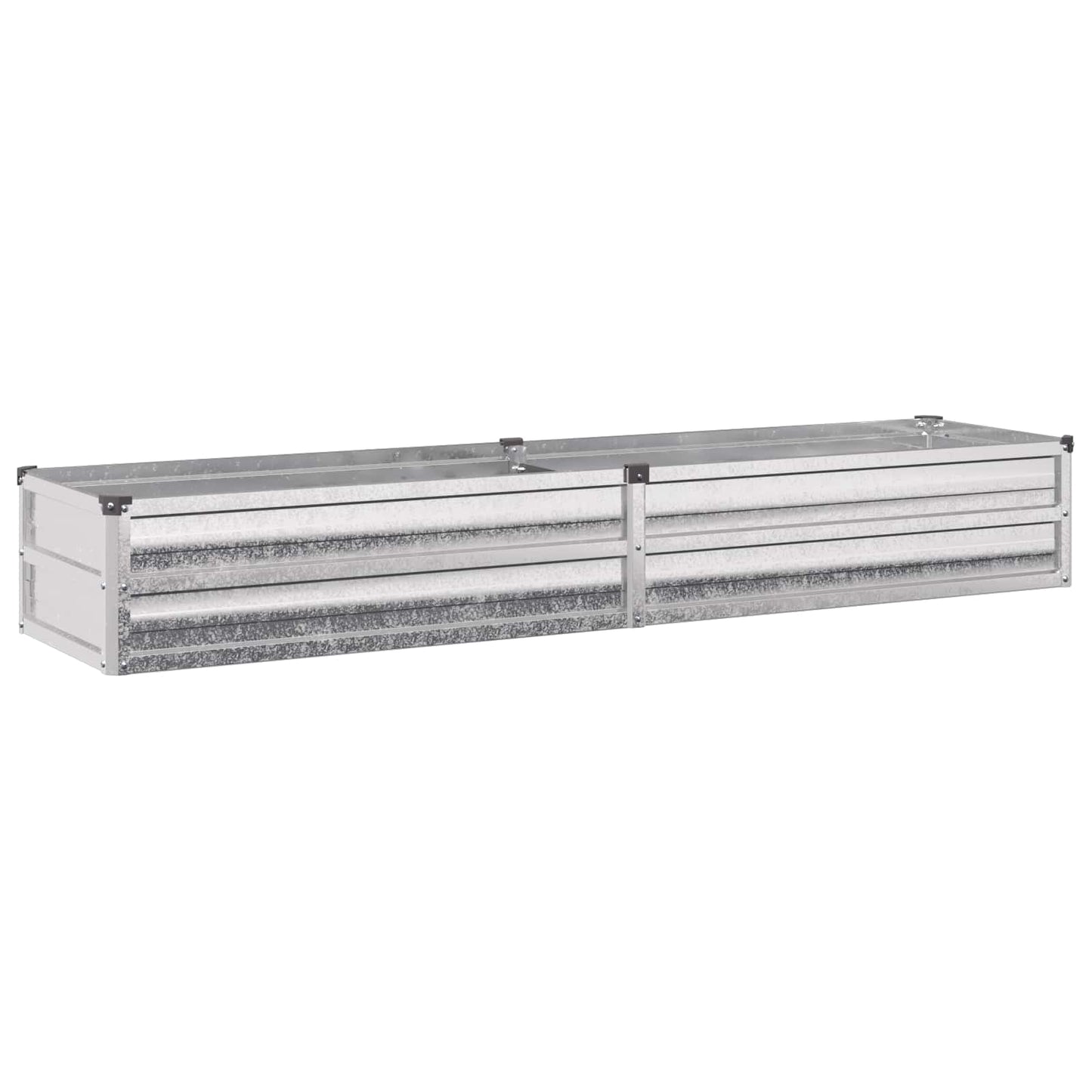 vidaXL Υψωμένο Κρεβάτι Κήπου Ασημί 160 x 40 x 24 εκ. γαλβανισμένο