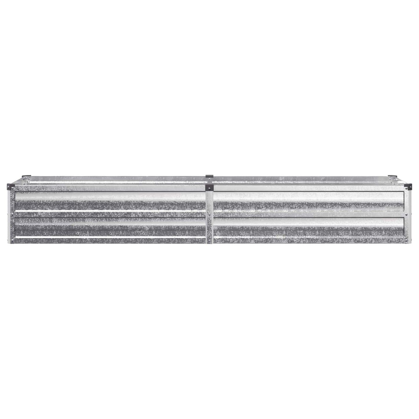 vidaXL Υψωμένο Κρεβάτι Κήπου Ασημί 160 x 40 x 24 εκ. γαλβανισμένο