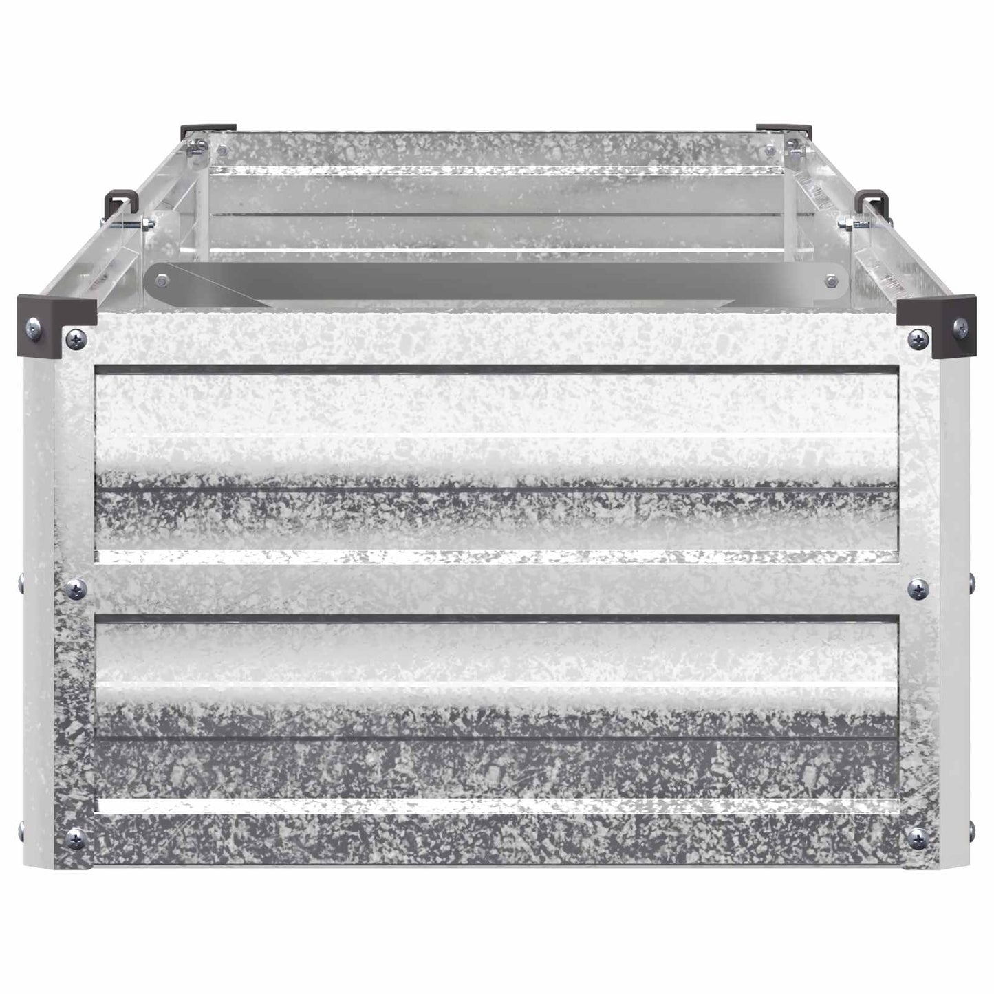 vidaXL Υψωμένο Κρεβάτι Κήπου Ασημί 160 x 40 x 24 εκ. γαλβανισμένο