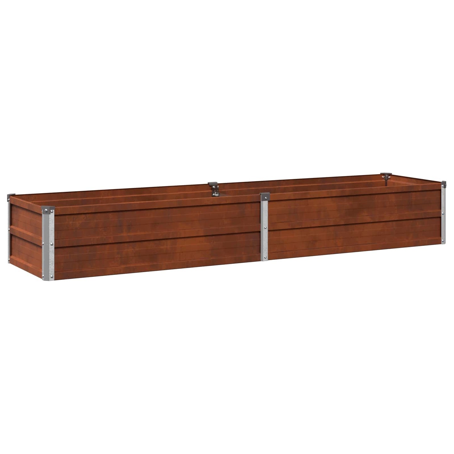 vidaXL Υψωμένο Κρεβάτι Κήπου Σκ rusty 160 x 40 x 24 εκ. κοντόν