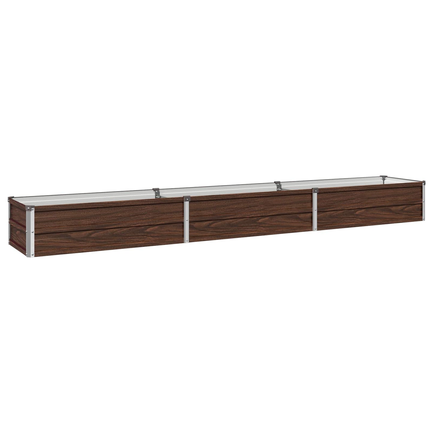 vidaXL Υψωμένο Κρεβάτι Κήπου Μαύρο 240 x 40 x 24 εκ.