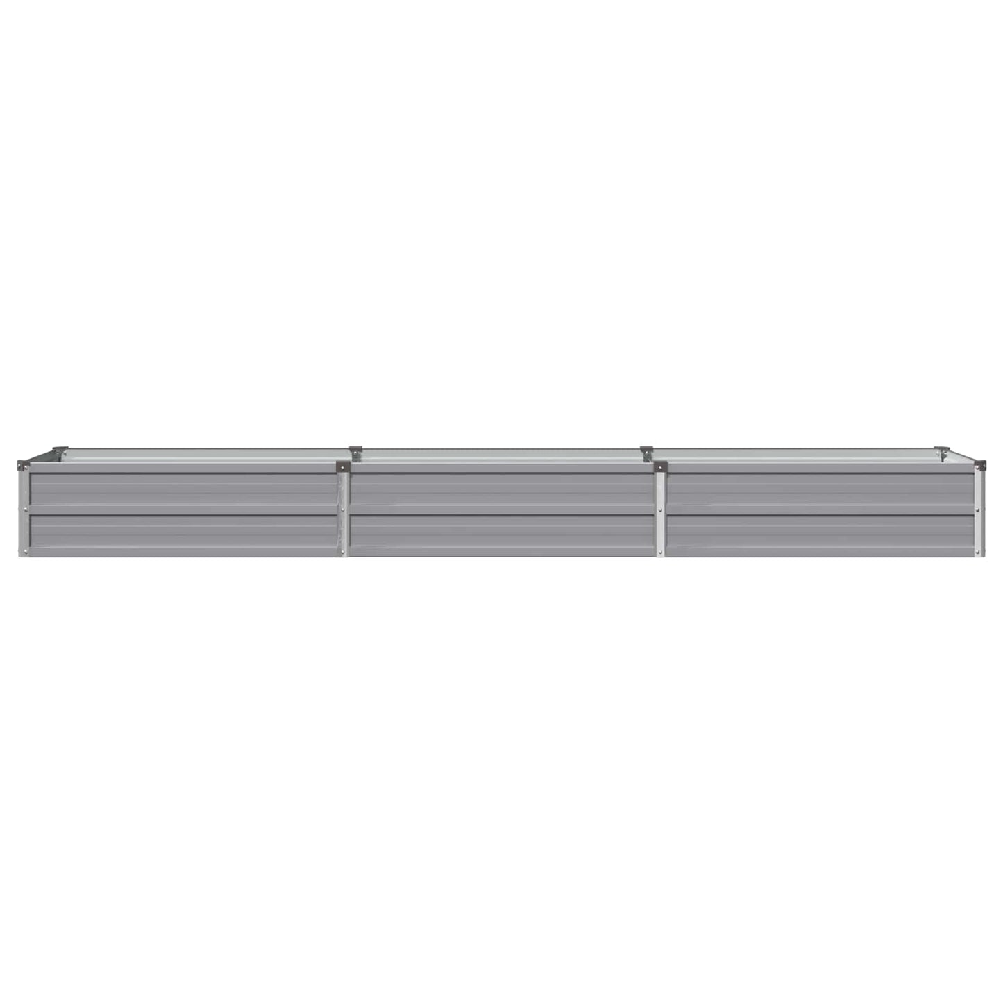 vidaXL Υψωμένο Κρεβάτι Κήπου Γκρι 240 x 40 x 24 εκ.