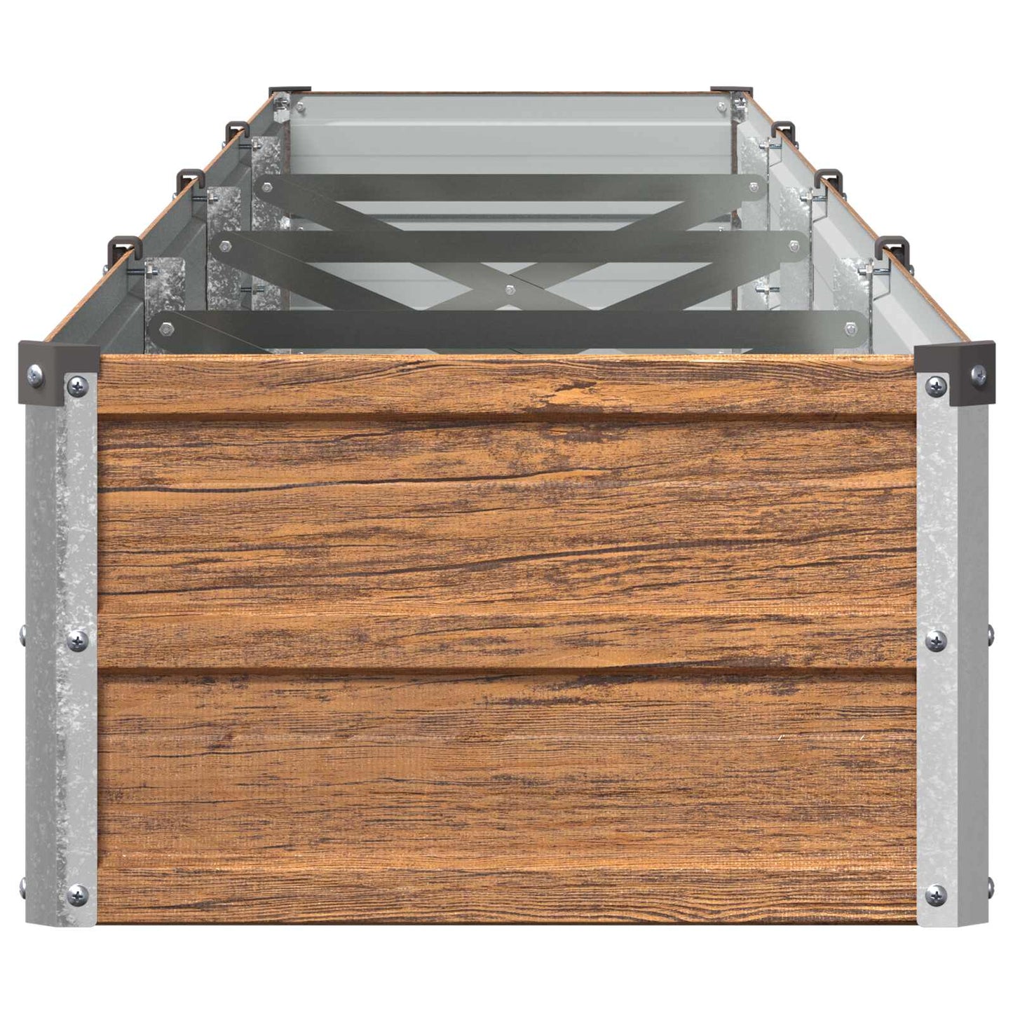 vidaXL Υψωμένο Κρεβάτι Κήπου Ξύλινο Καφέ 320 x 40 x 24 εκ.