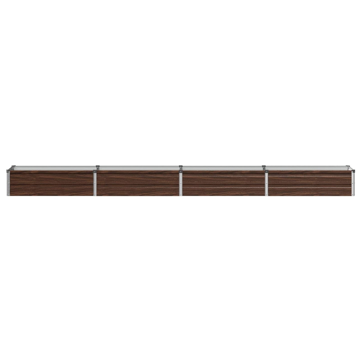 vidaXL Υψωμένο Κρεβάτι Κήπου Μαύρο 320 x 40 x 24 εκ.