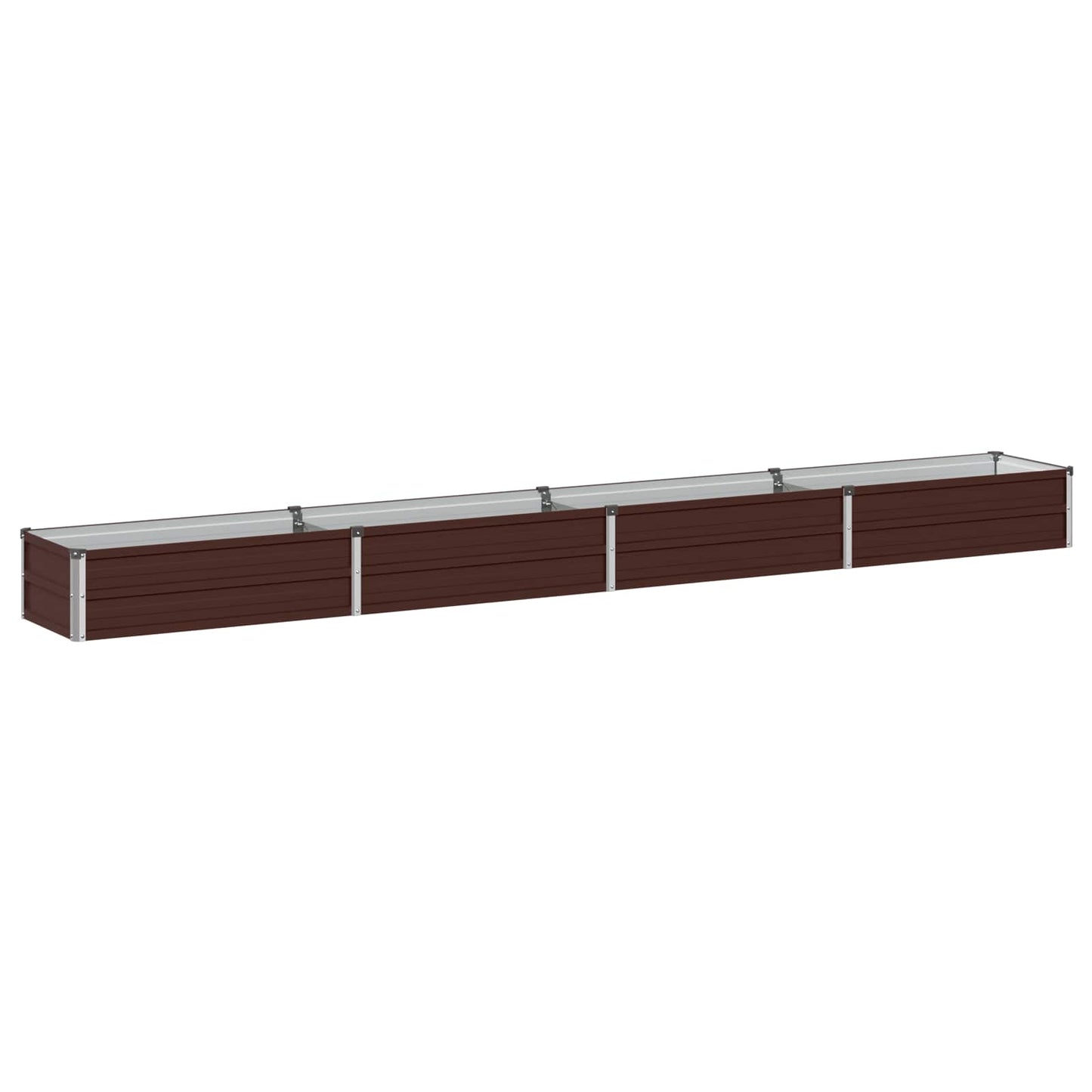 vidaXL Υψωμένο Κρεβάτι Κήπου Καφέ 320 x 40 x 24 εκ.