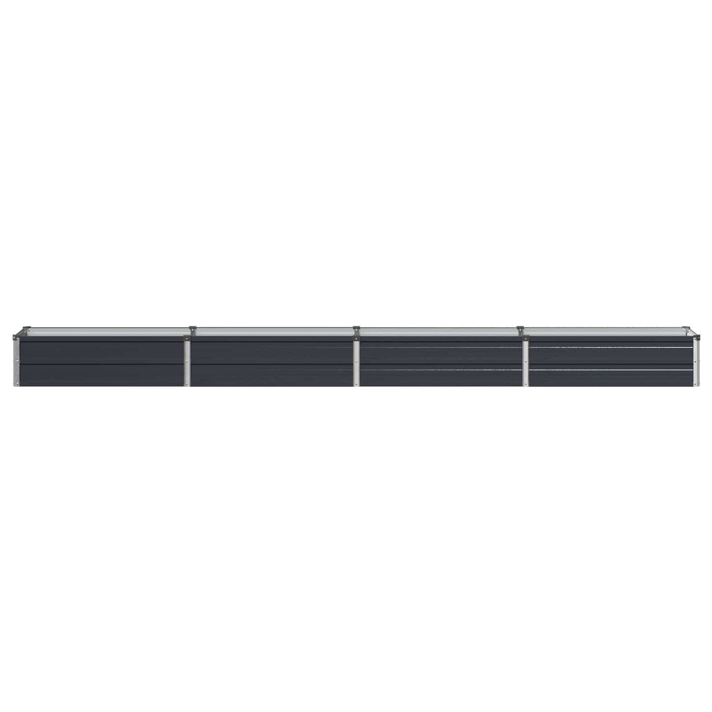 vidaXL Υψωμένο Κρεβάτι Κήπου Ανθρακί 320 x 40 x 24 εκ.