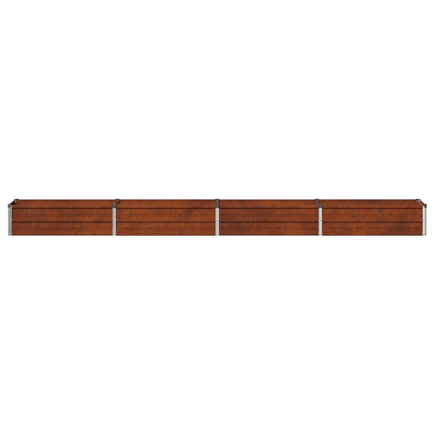 vidaXL Υψωμένο Κρεβάτι Κήπου Σκ rusty 320 x 40 x 24 εκ. κοντόν