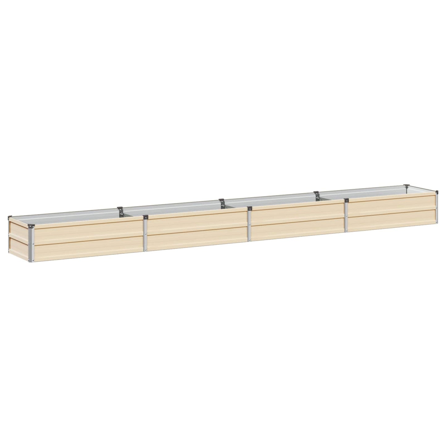 vidaXL Υψωμένο Κρεβάτι Κήπου Ελεφαντόδοντο 320 x 40 x 24 εκ.