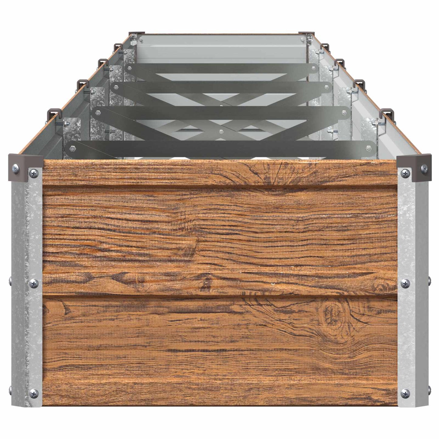 vidaXL Υψωμένο Κρεβάτι Κήπου Ξύλινο Καφέ 400 x 40 x 24 εκ.