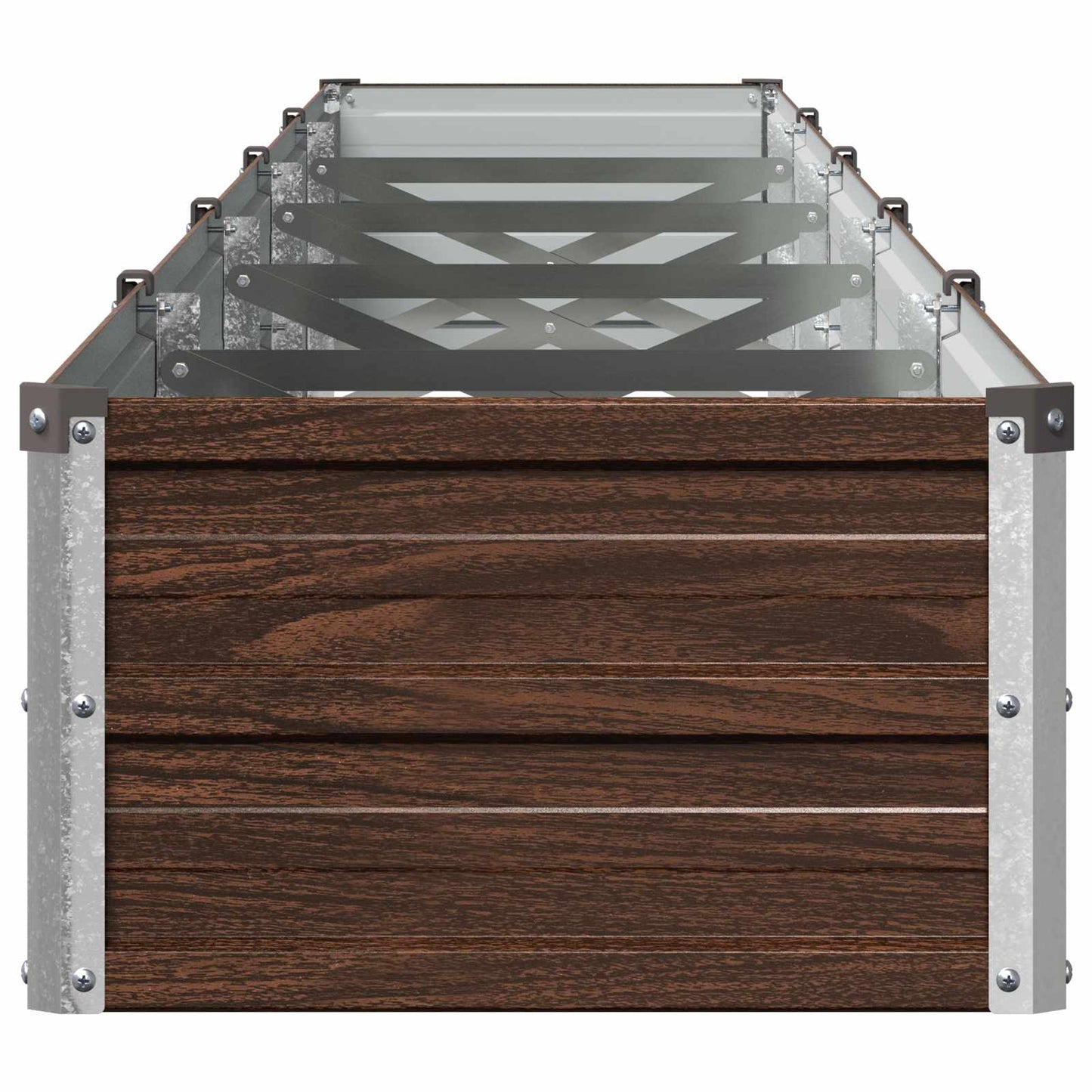 vidaXL Υψωμένο Κρεβάτι Κήπου Μαύρο 400 x 40 x 24 εκ.
