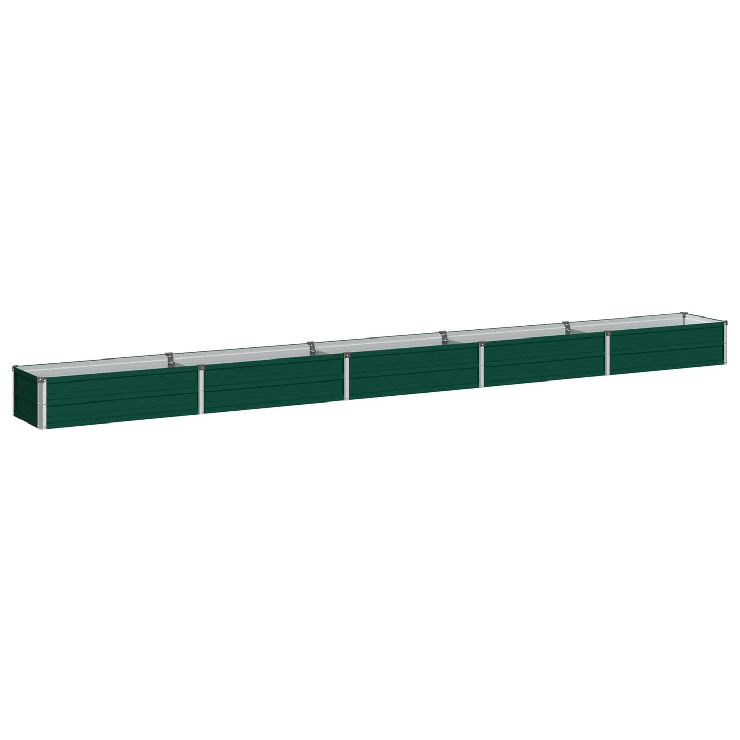 vidaXL Υψωμένο Κρεβάτι Κήπου Πράσινο 400 x 40 x 24 εκ.