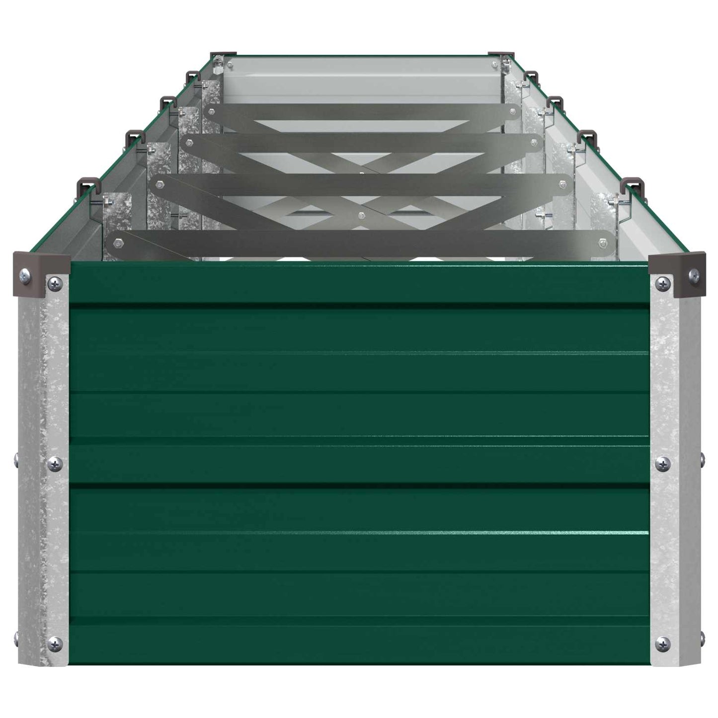 vidaXL Υψωμένο Κρεβάτι Κήπου Πράσινο 400 x 40 x 24 εκ.