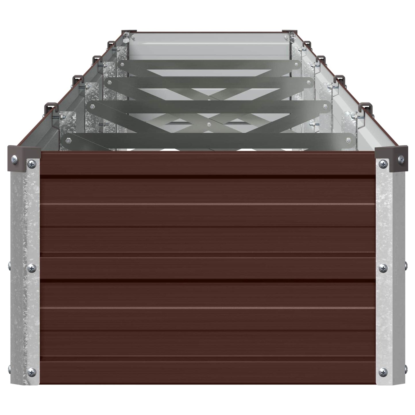 vidaXL Υψωμένο Κρεβάτι Κήπου Καφέ 400 x 40 x 24 εκ.