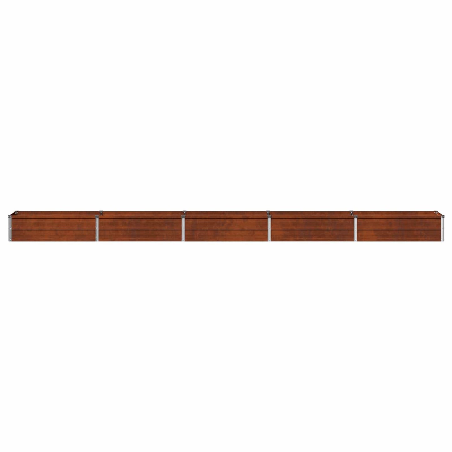 vidaXL Υψωμένο Κρεβάτι Κήπου Σκ rusty 400 x 40 x 24 εκ. κοντόν