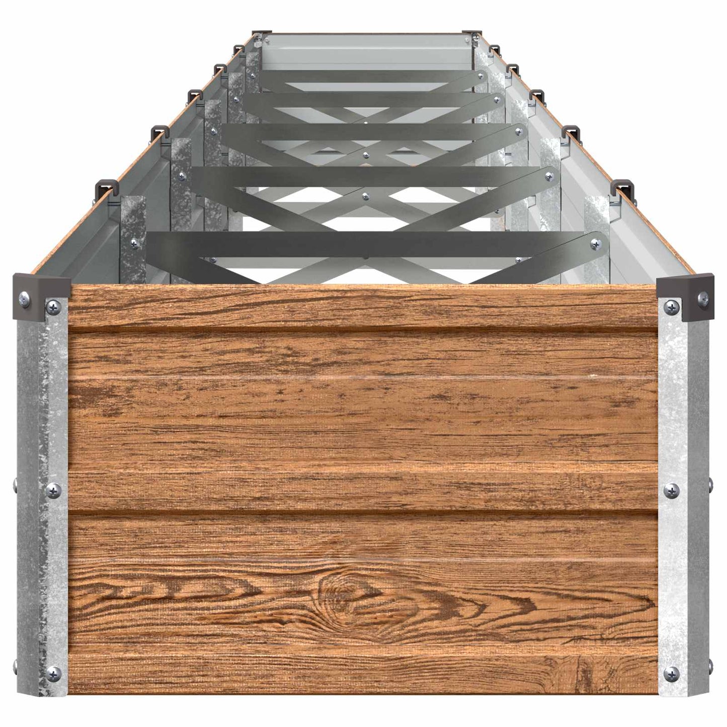 vidaXL Υψωμένο Κρεβάτι Κήπου Ξύλινο Καφέ 480 x 40 x 24 εκ.