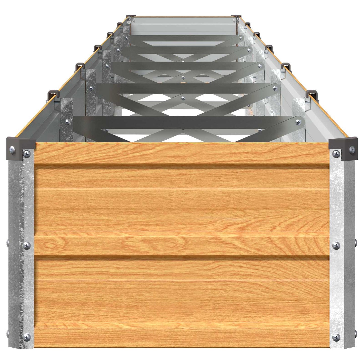 vidaXL Υψωμένο Κρεβάτι Κήπου Φυσικό 480 x 40 x 24 εκ.