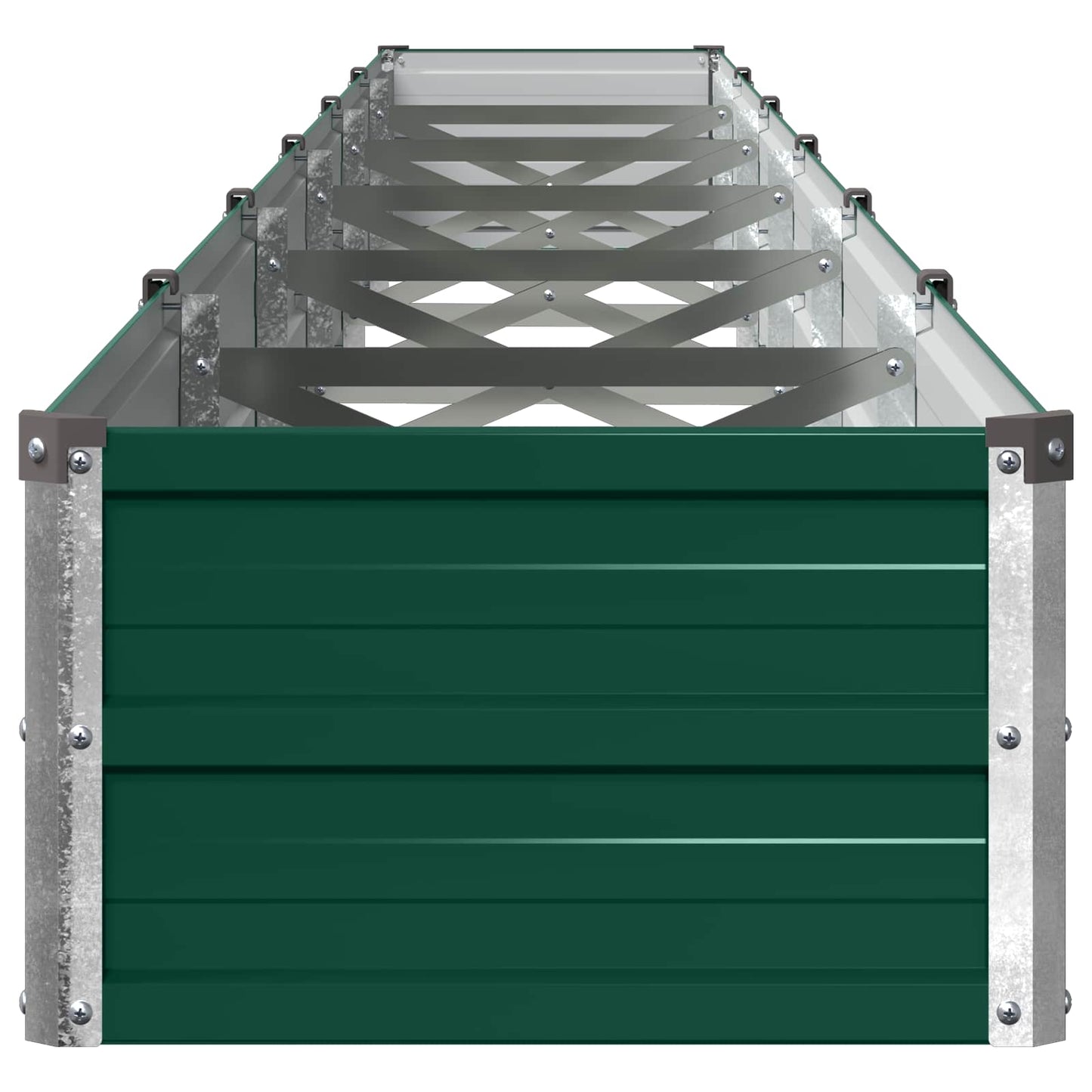 vidaXL Υψωμένο Κρεβάτι Κήπου Πράσινο 480 x 40 x 24 εκ.