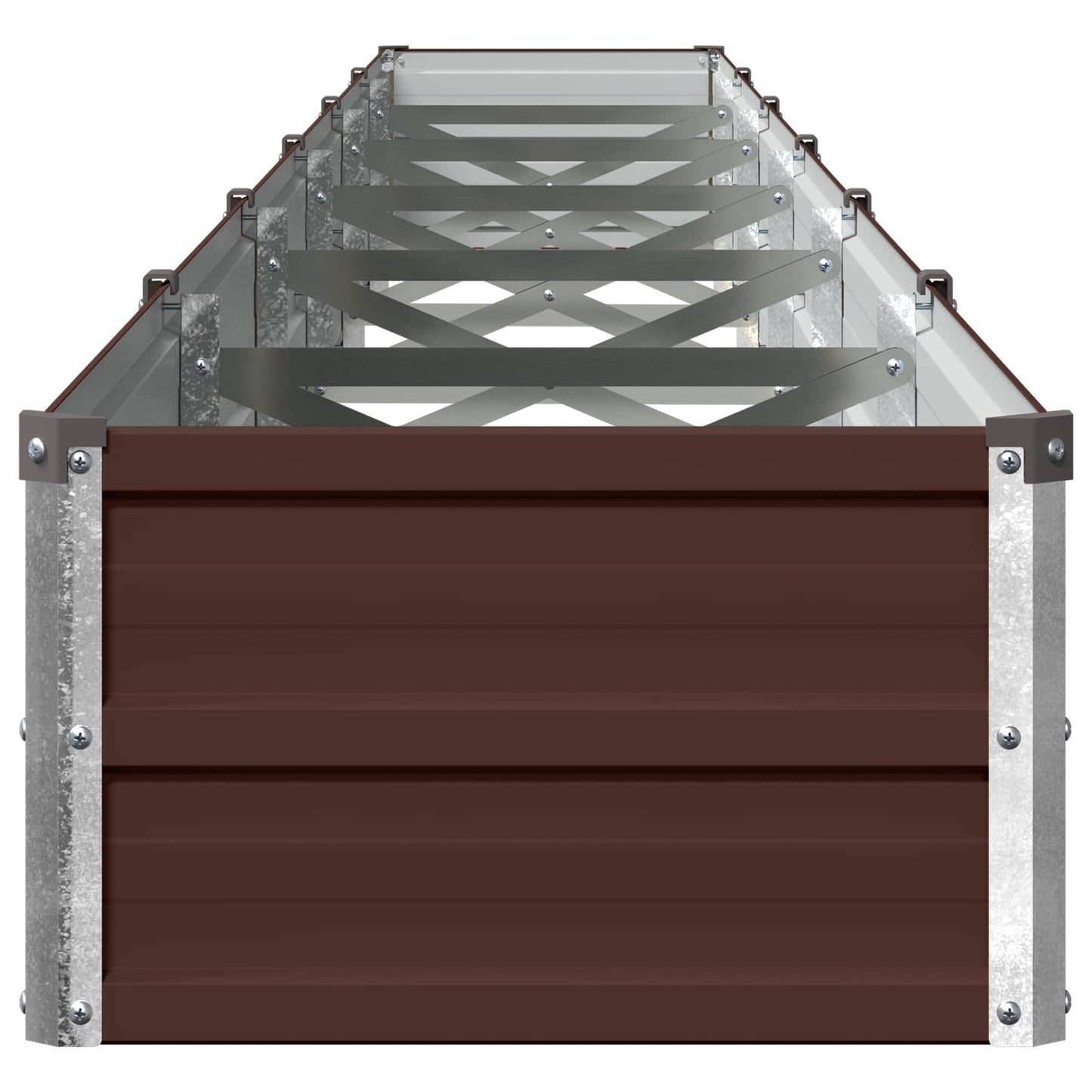 vidaXL Υψωμένο Κρεβάτι Κήπου Καφέ 480 x 40 x 24 εκ.