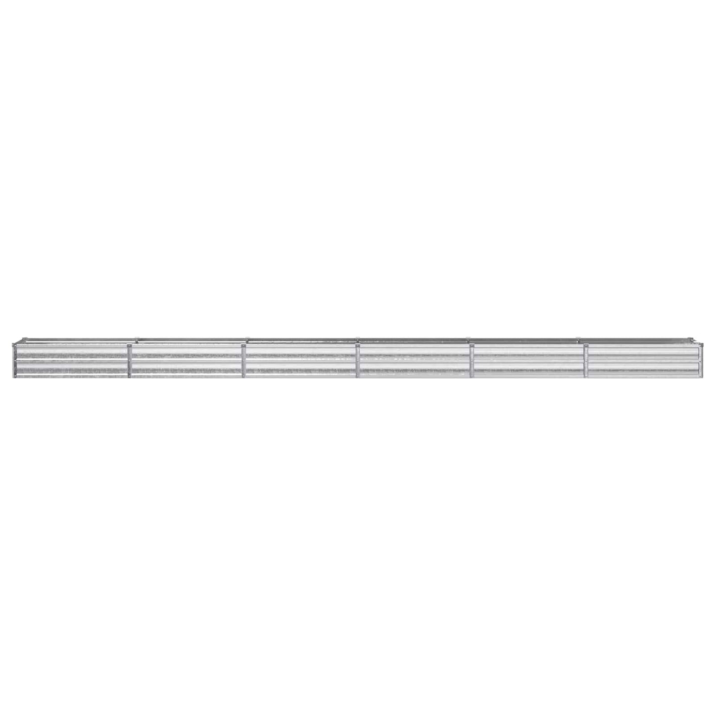 vidaXL Υψωμένο Κρεβάτι Κήπου Ασημί 480 x 40 x 24 εκ. γαλβανισμένο