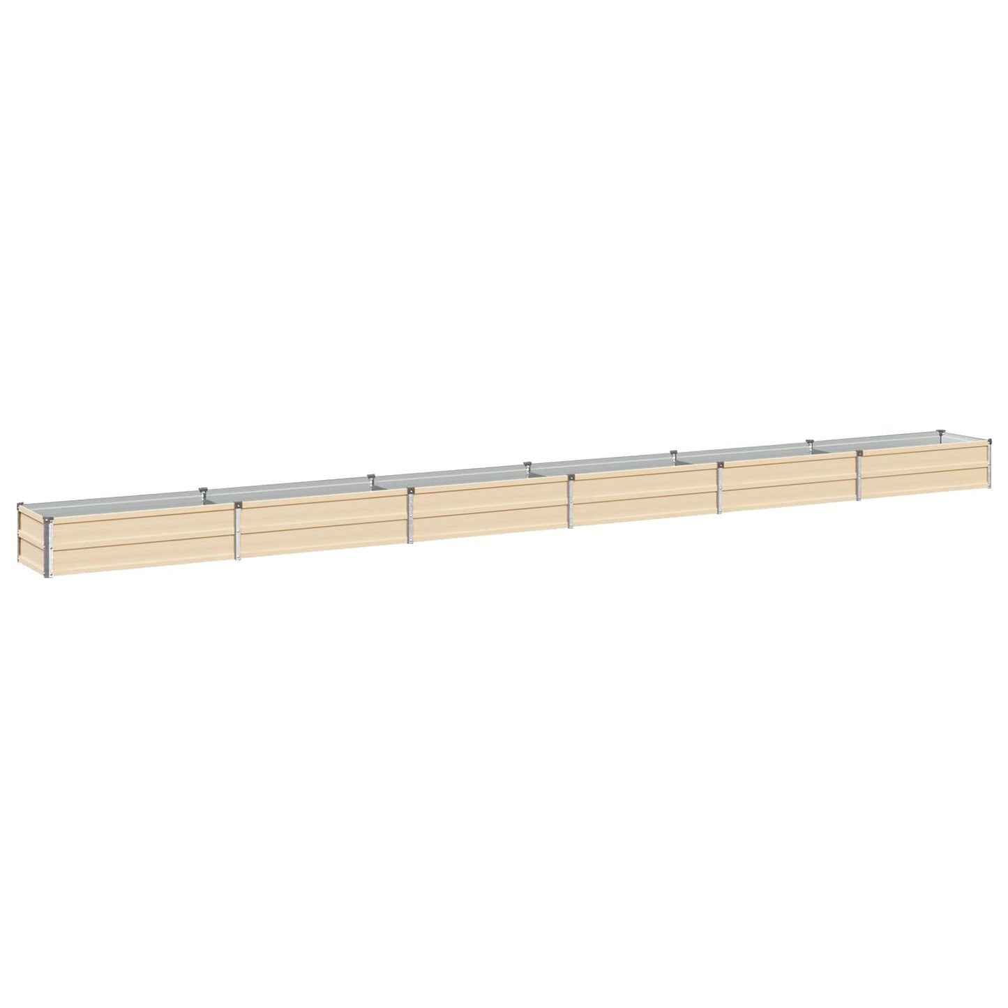 vidaXL Υψωμένο Κρεβάτι Κήπου Ελεφαντόδοντο 480 x 40 x 24 εκ.