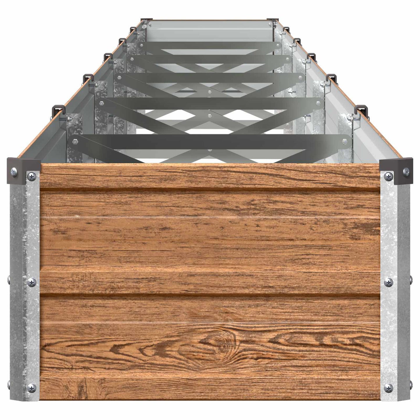vidaXL Υψωμένο Κρεβάτι Κήπου Ξύλινο Καφέ 600 x 40 x 24 εκ.