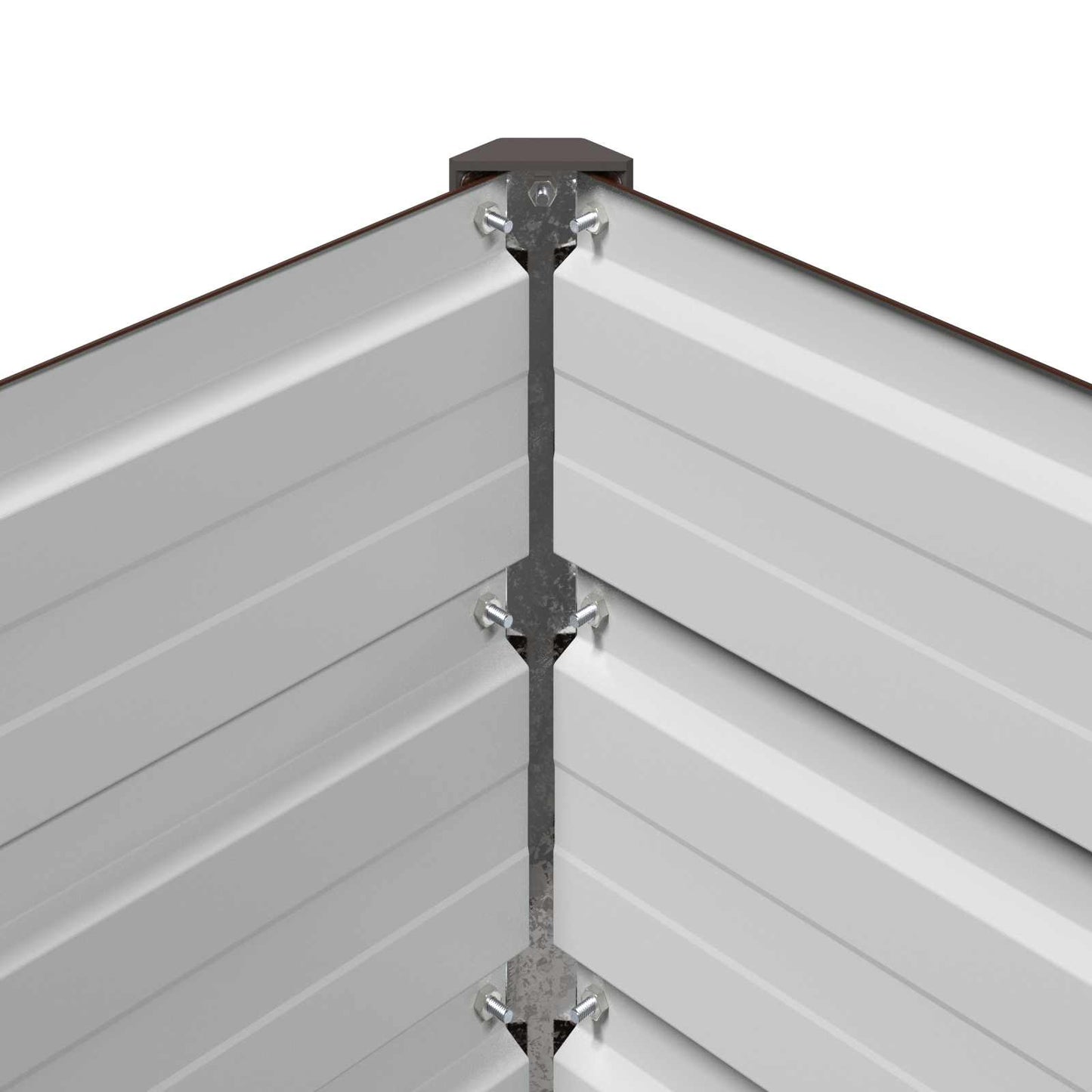 vidaXL Υψωμένο Κρεβάτι Κήπου Καφέ 600 x 40 x 24 εκ.