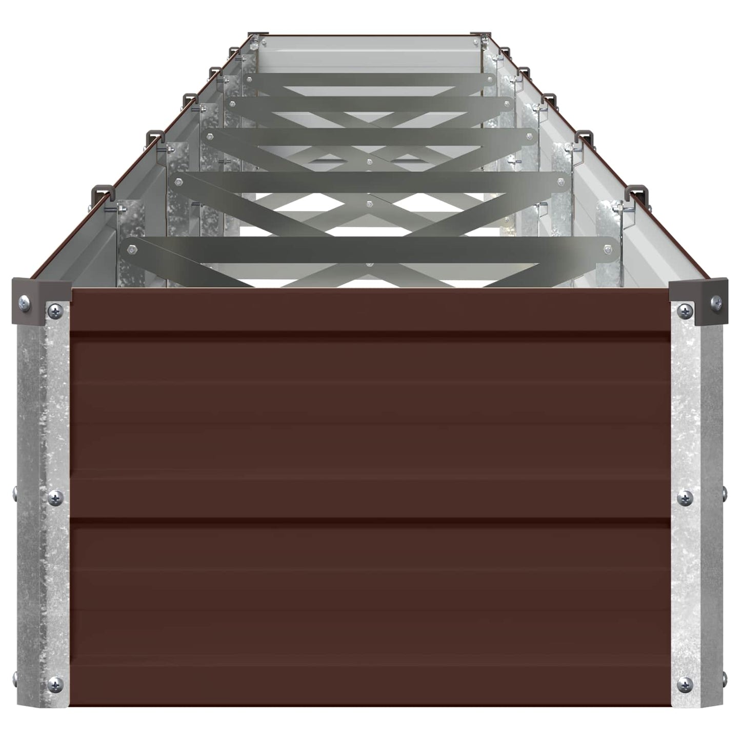 vidaXL Υψωμένο Κρεβάτι Κήπου Καφέ 600 x 40 x 24 εκ.