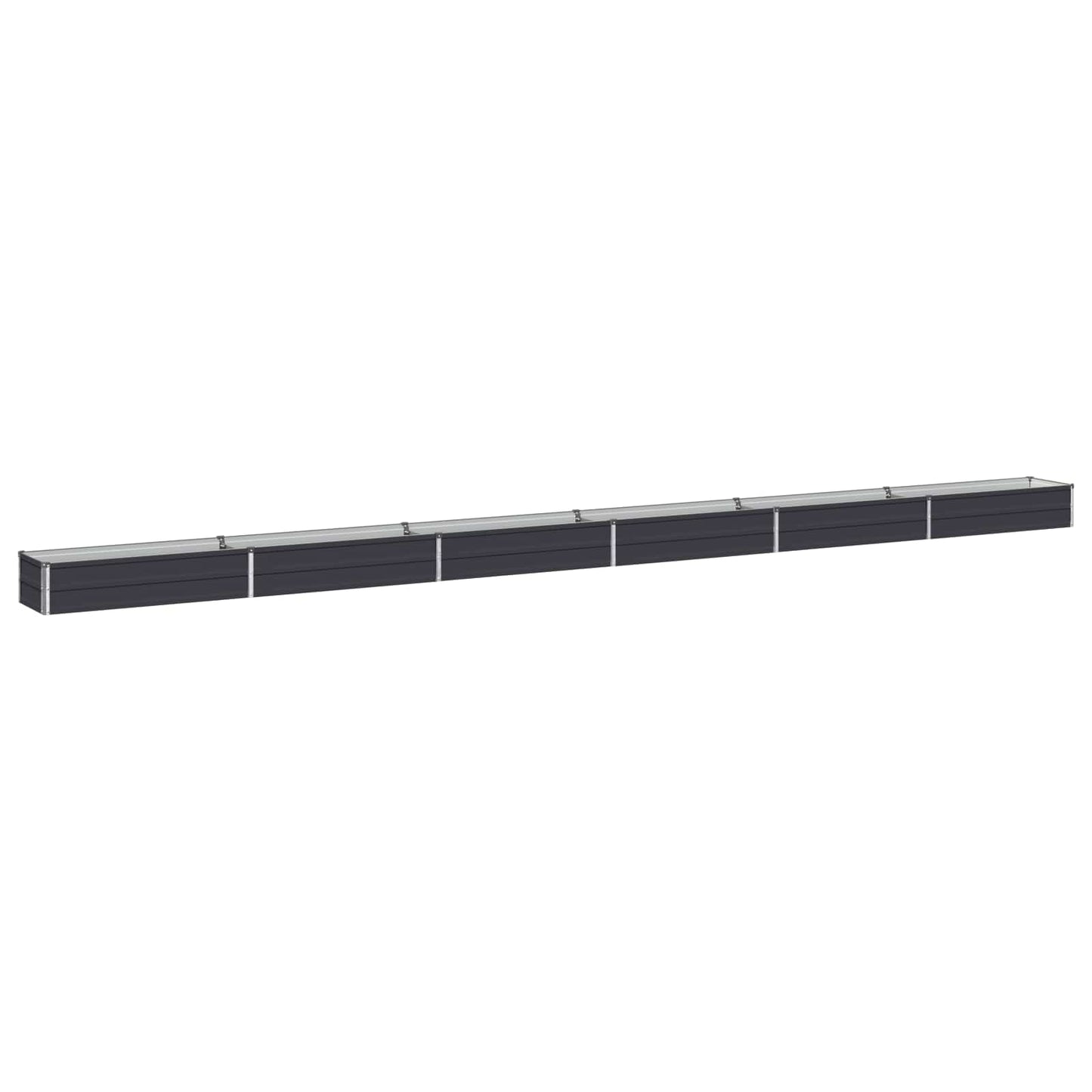 vidaXL Υψωμένο Κρεβάτι Κήπου Ανθρακί 600 x 40 x 24 εκ.
