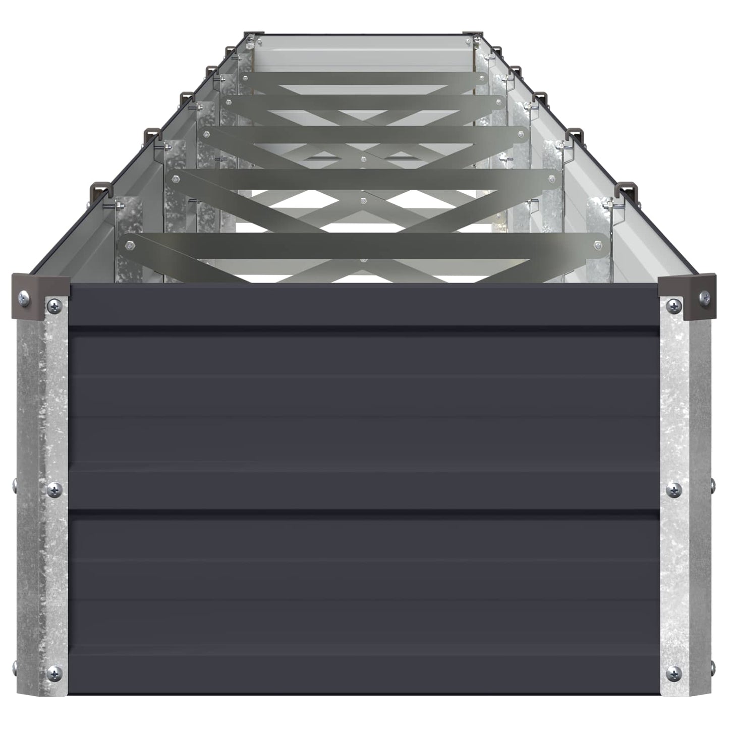 vidaXL Υψωμένο Κρεβάτι Κήπου Ανθρακί 600 x 40 x 24 εκ.