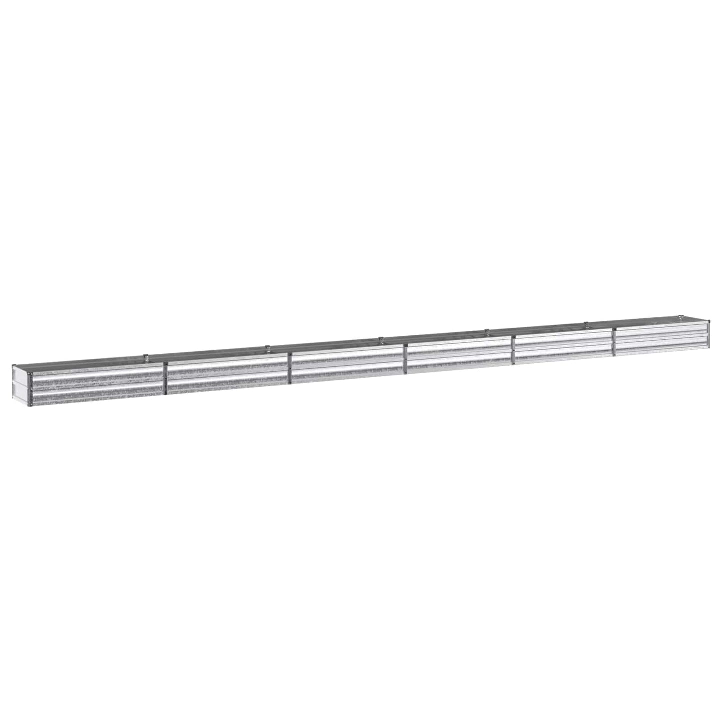 vidaXL Υψωμένο Κρεβάτι Κήπου Ασημί 600 x 40 x 24 εκ. γαλβανισμένο