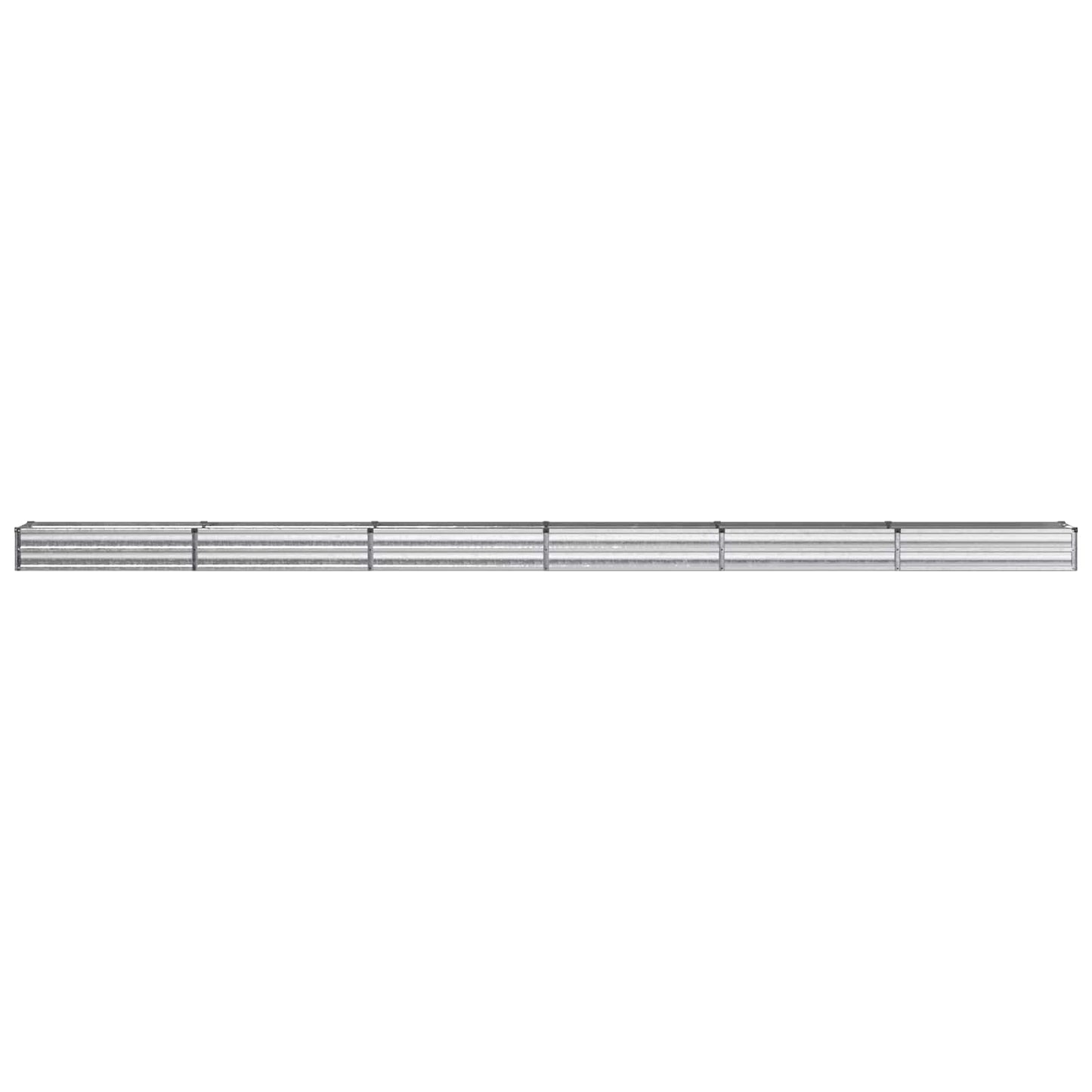 vidaXL Υψωμένο Κρεβάτι Κήπου Ασημί 600 x 40 x 24 εκ. γαλβανισμένο