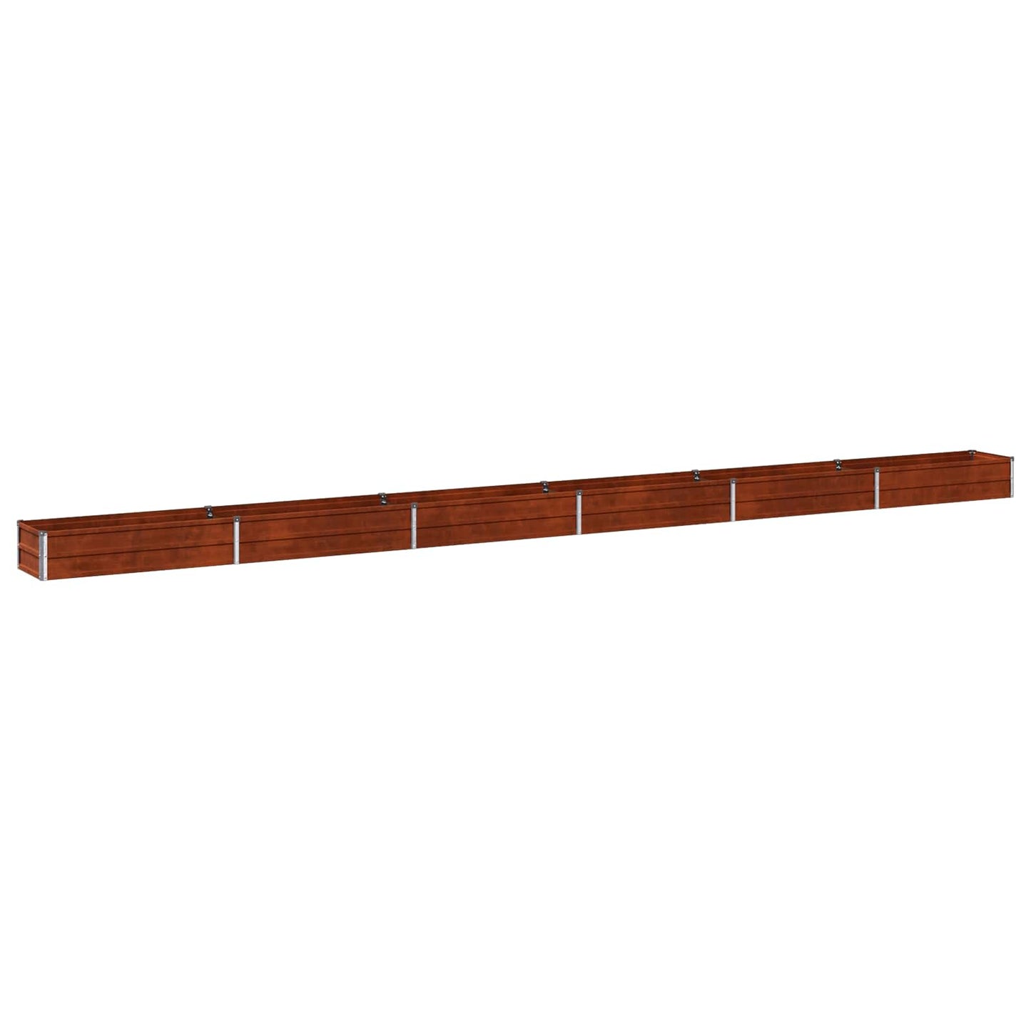 vidaXL Υψωμένο Κρεβάτι Κήπου Σκ rusty 600 x 40 x 24 εκ. κοντόν