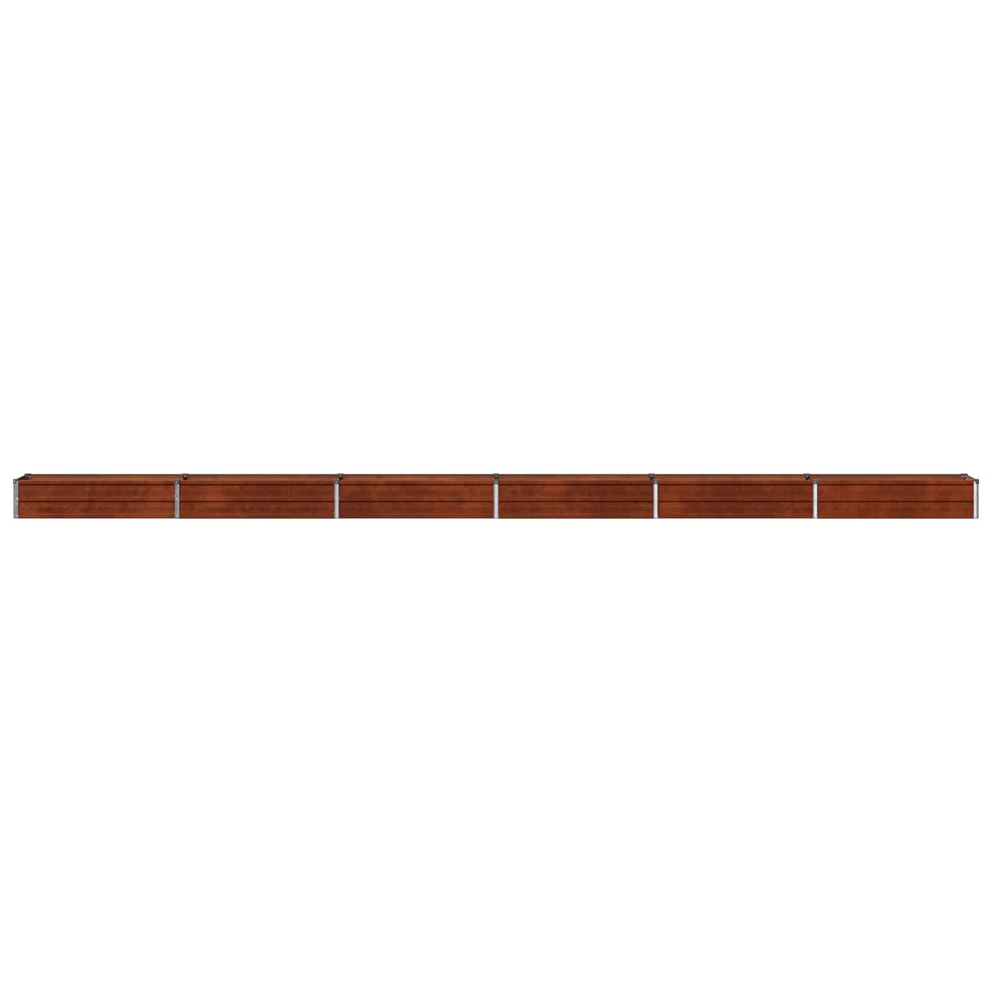 vidaXL Υψωμένο Κρεβάτι Κήπου Σκ rusty 600 x 40 x 24 εκ. κοντόν