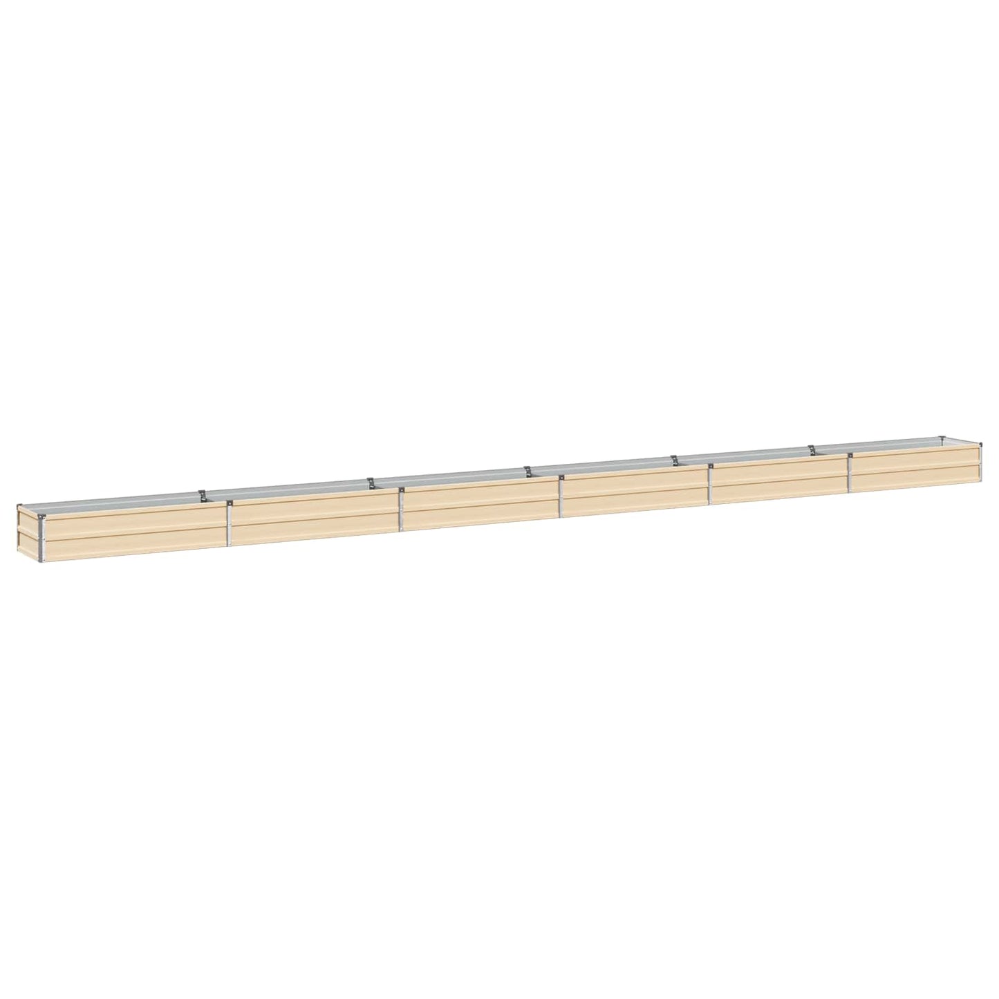 vidaXL Υψωμένο Κρεβάτι Κήπου Ελεφαντόδοντο 600 x 40 x 24 εκ.