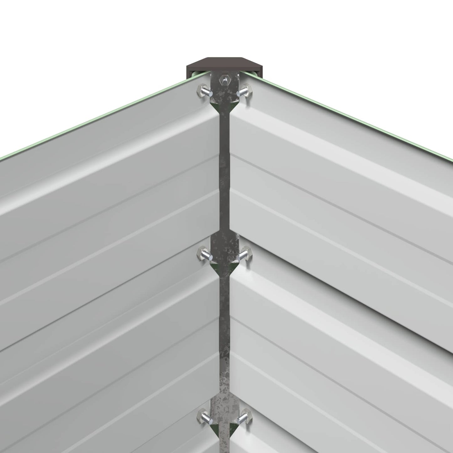 vidaXL Υψωμένο Κρεβάτι Κήπου Παστέλ Πράσινο 600 x 40 x 24 εκ.