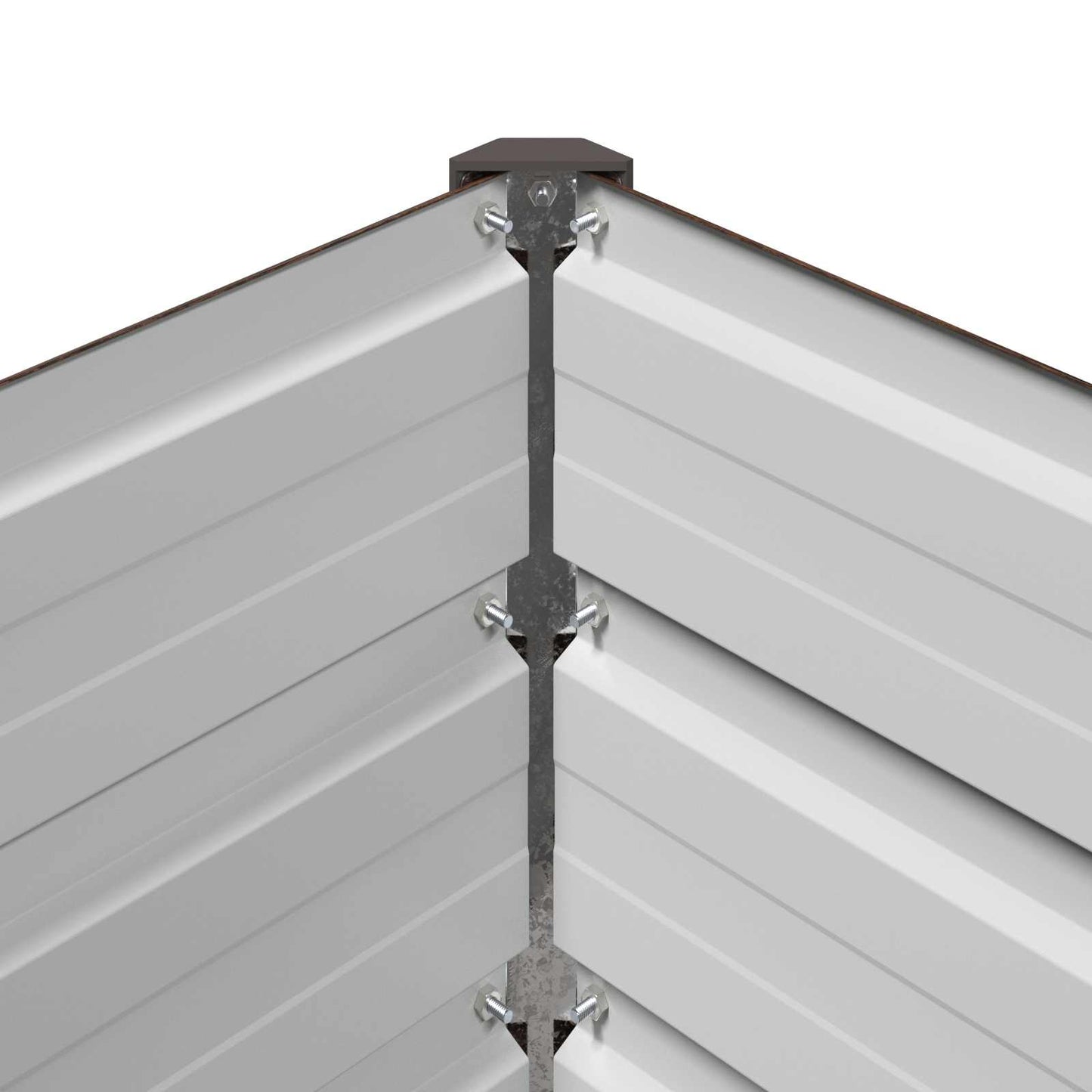 vidaXL Υψωμένο Κρεβάτι Κήπου Μαύρο 100 x 80 x 55 εκ.