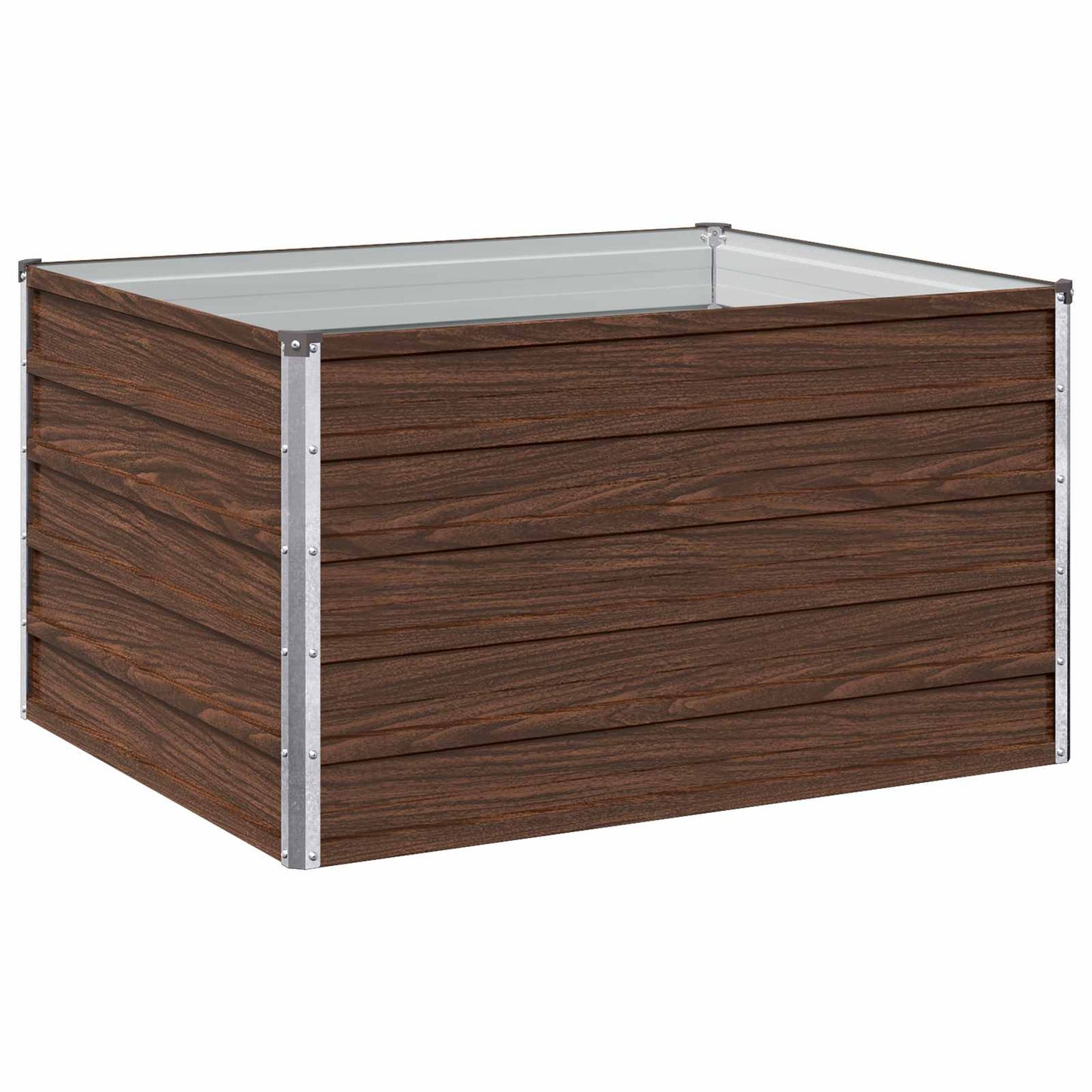 vidaXL Υψωμένο Κρεβάτι Κήπου Μαύρο 100 x 80 x 55 εκ.