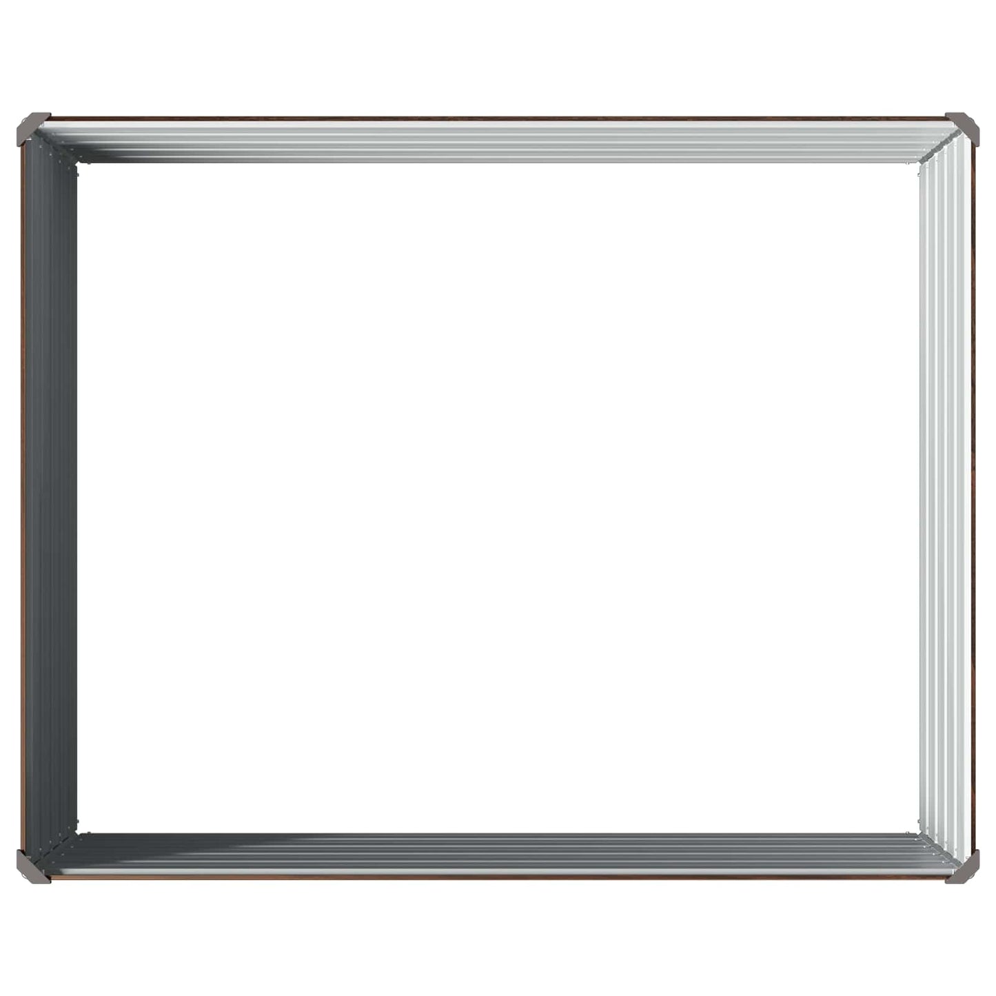 vidaXL Υψωμένο Κρεβάτι Κήπου Μαύρο 100 x 80 x 55 εκ.
