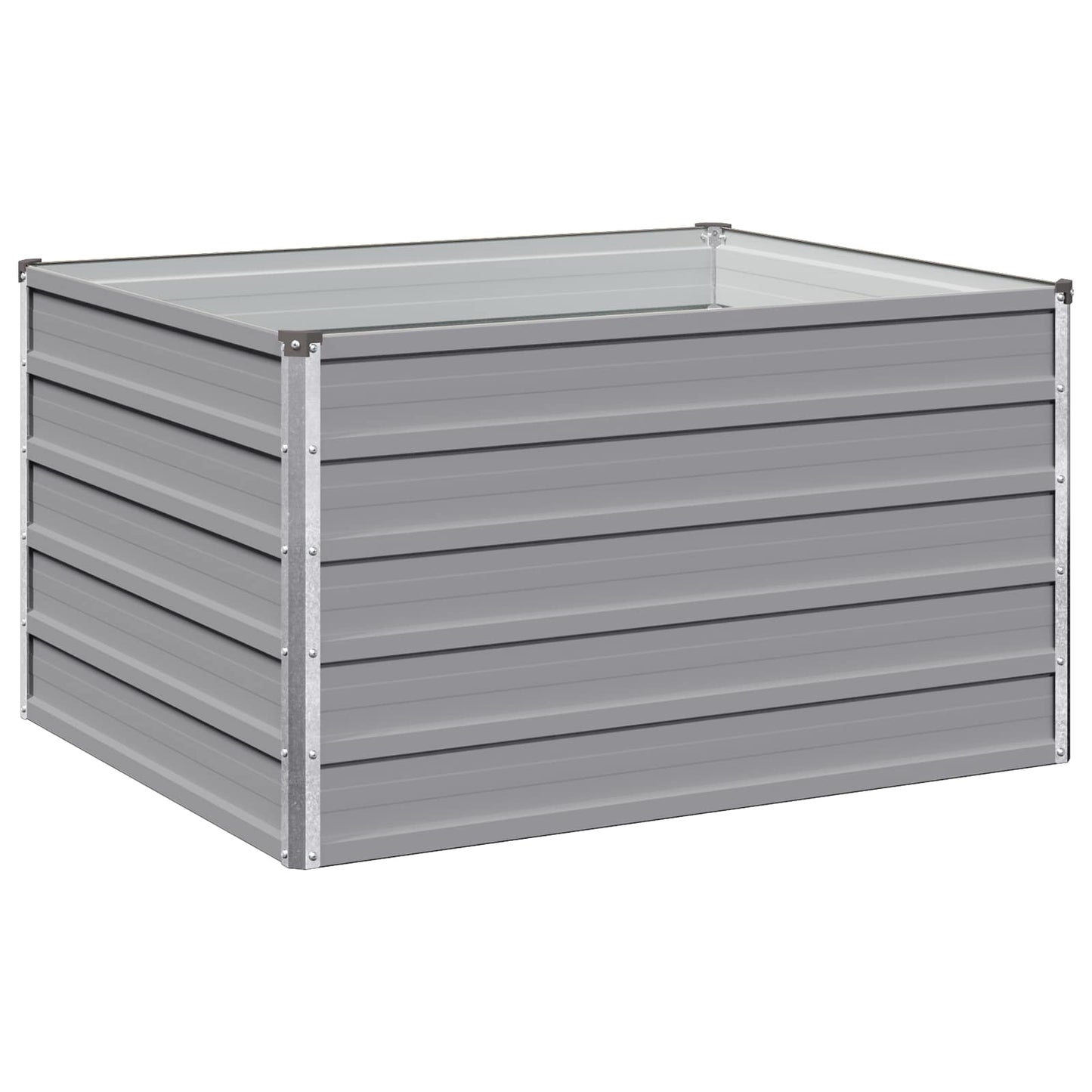 vidaXL Υψωμένο Κρεβάτι Κήπου Γκρι 100 x 80 x 55 εκ.