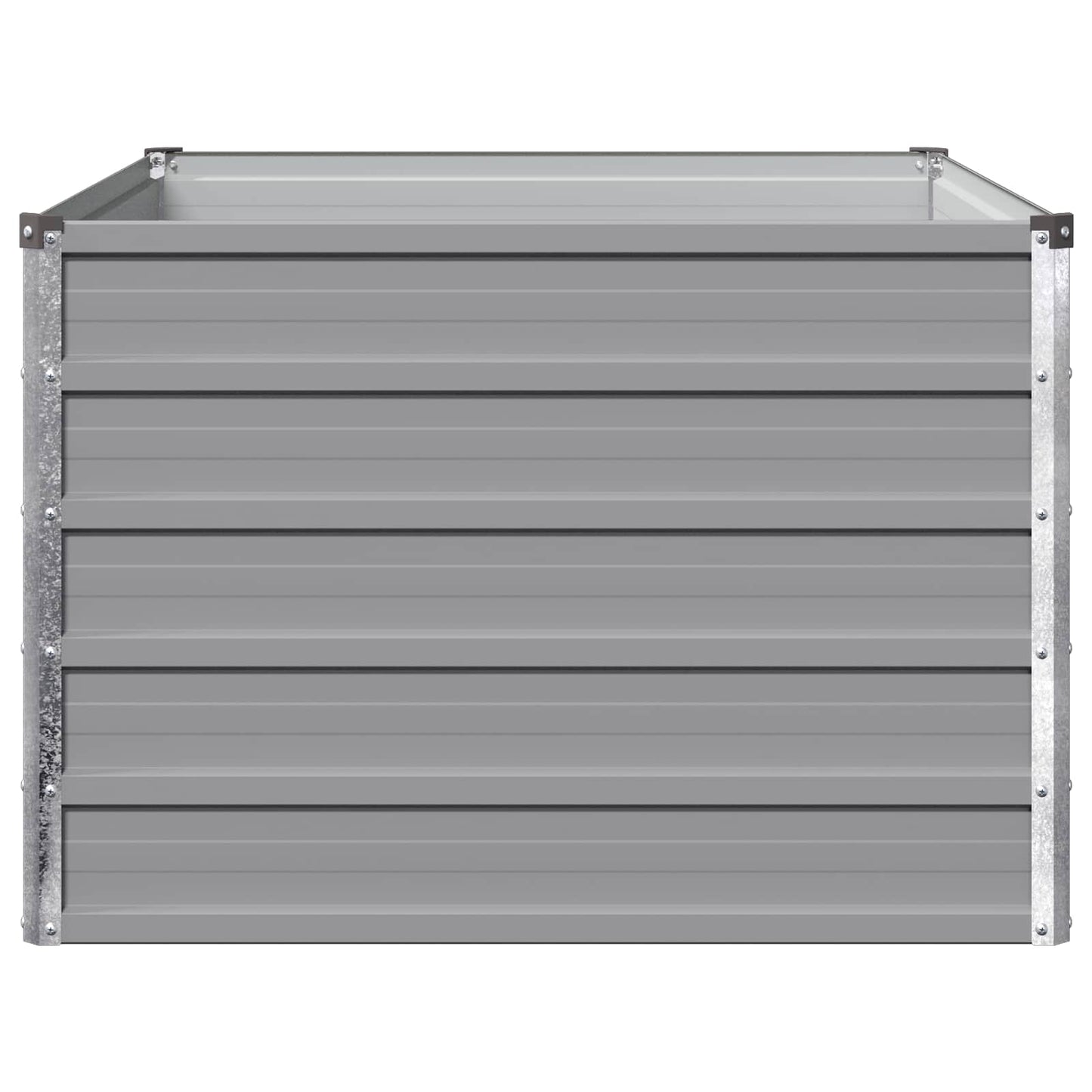 vidaXL Υψωμένο Κρεβάτι Κήπου Γκρι 100 x 80 x 55 εκ.