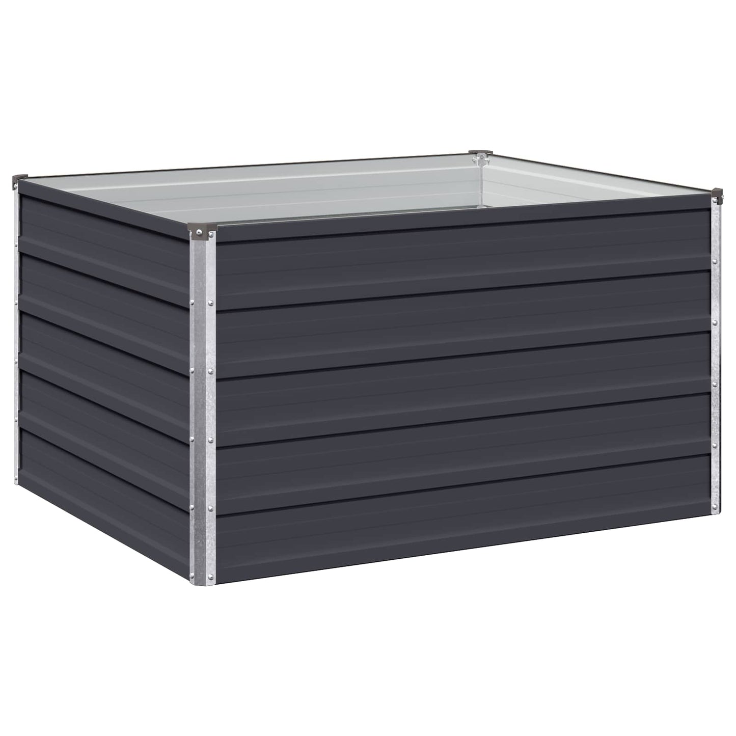 vidaXL Υψωμένο Κρεβάτι Κήπου Ανθρακί 100 x 80 x 55 εκ.