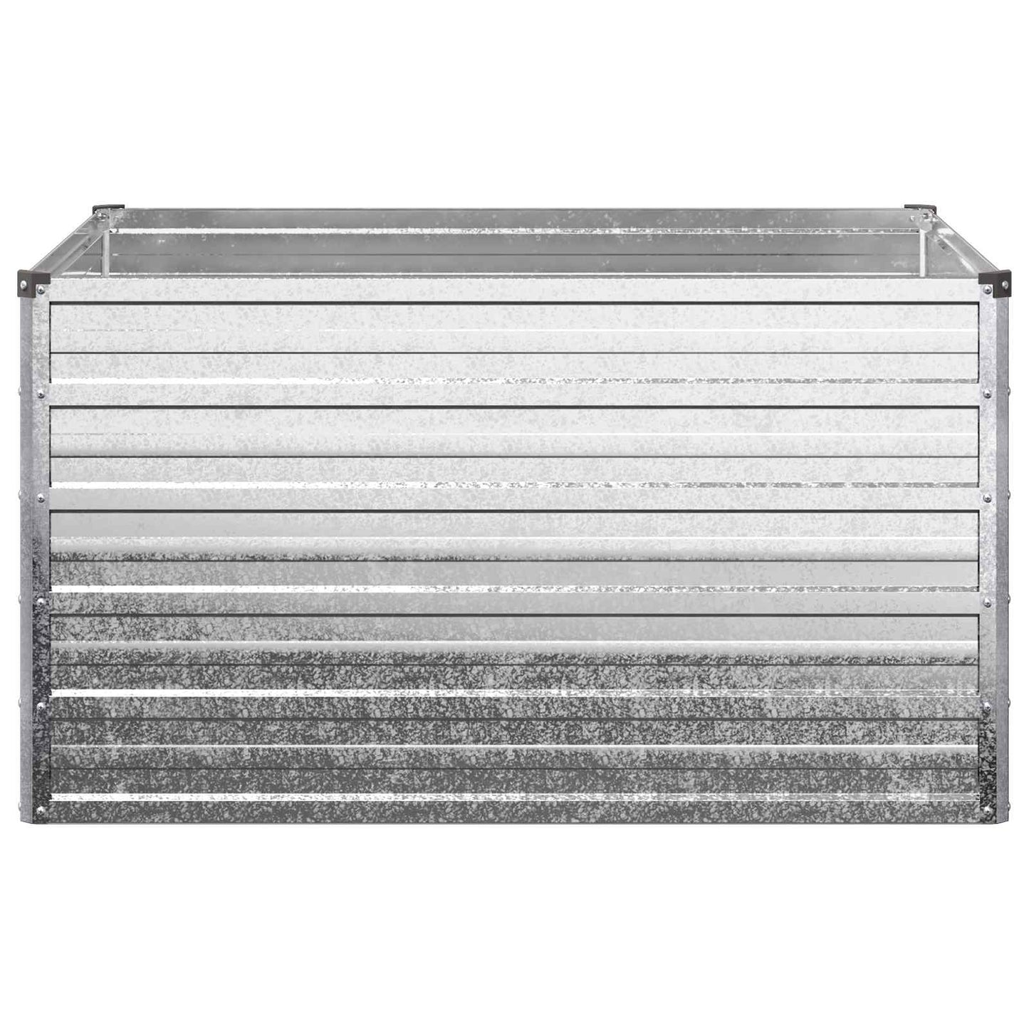 vidaXL Υψωμένο Κρεβάτι Κήπου Ασημί 100 x 80 x 55 εκ. γαλβανισμένο