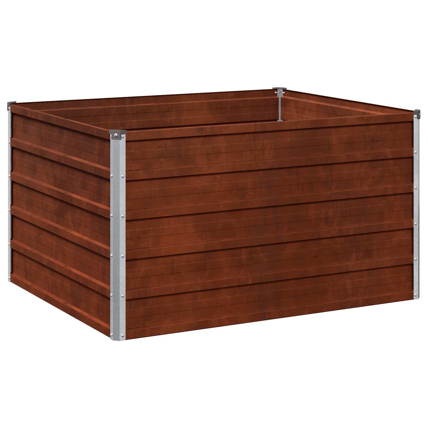 vidaXL Υψωμένο Κρεβάτι Κήπου Σκ rusty 100 x 80 x 55 εκ. κοντόν