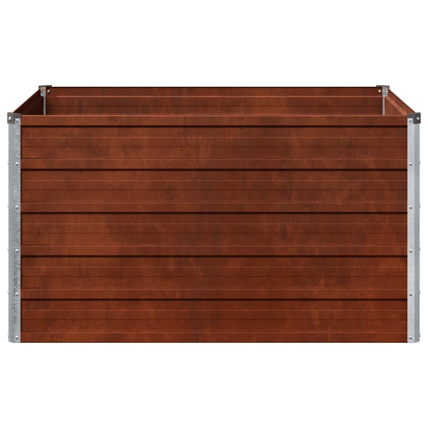 vidaXL Υψωμένο Κρεβάτι Κήπου Σκ rusty 100 x 80 x 55 εκ. κοντόν