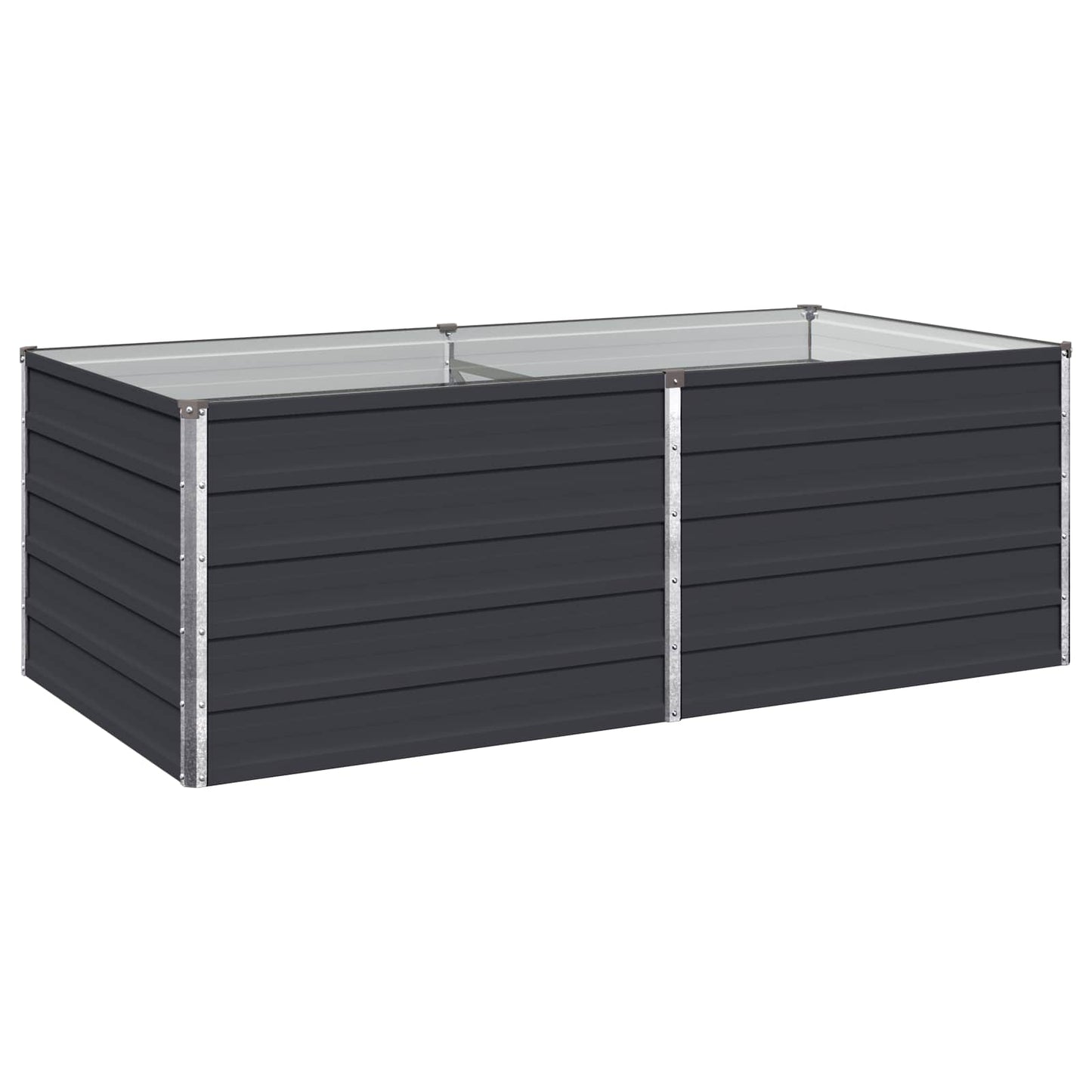 vidaXL Υψωμένο Κρεβάτι Κήπου Ανθρακί 160 x 80 x 55 εκ.