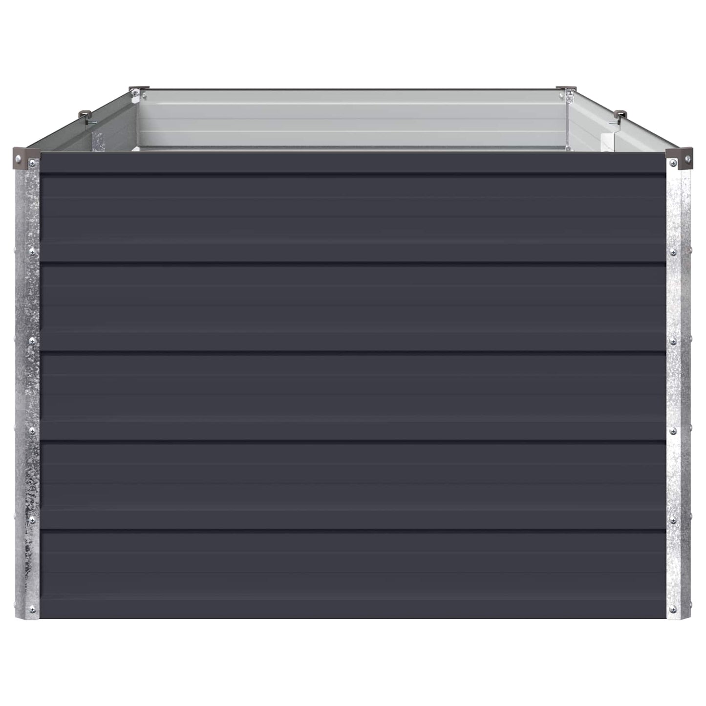 vidaXL Υψωμένο Κρεβάτι Κήπου Ανθρακί 160 x 80 x 55 εκ.