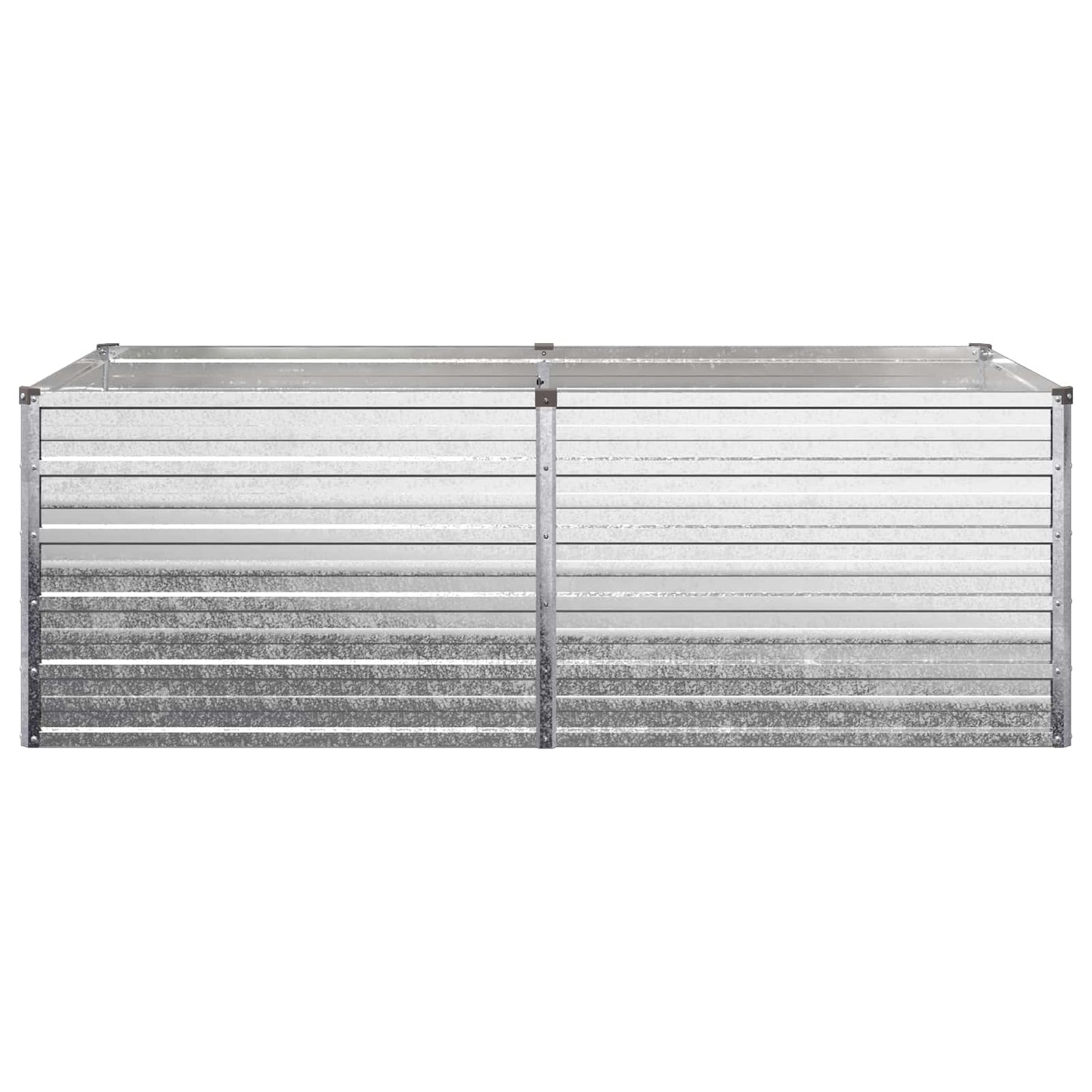 vidaXL Υψωμένο Κρεβάτι Κήπου Ασημί 160 x 80 x 55 εκ. γαλβανισμένο